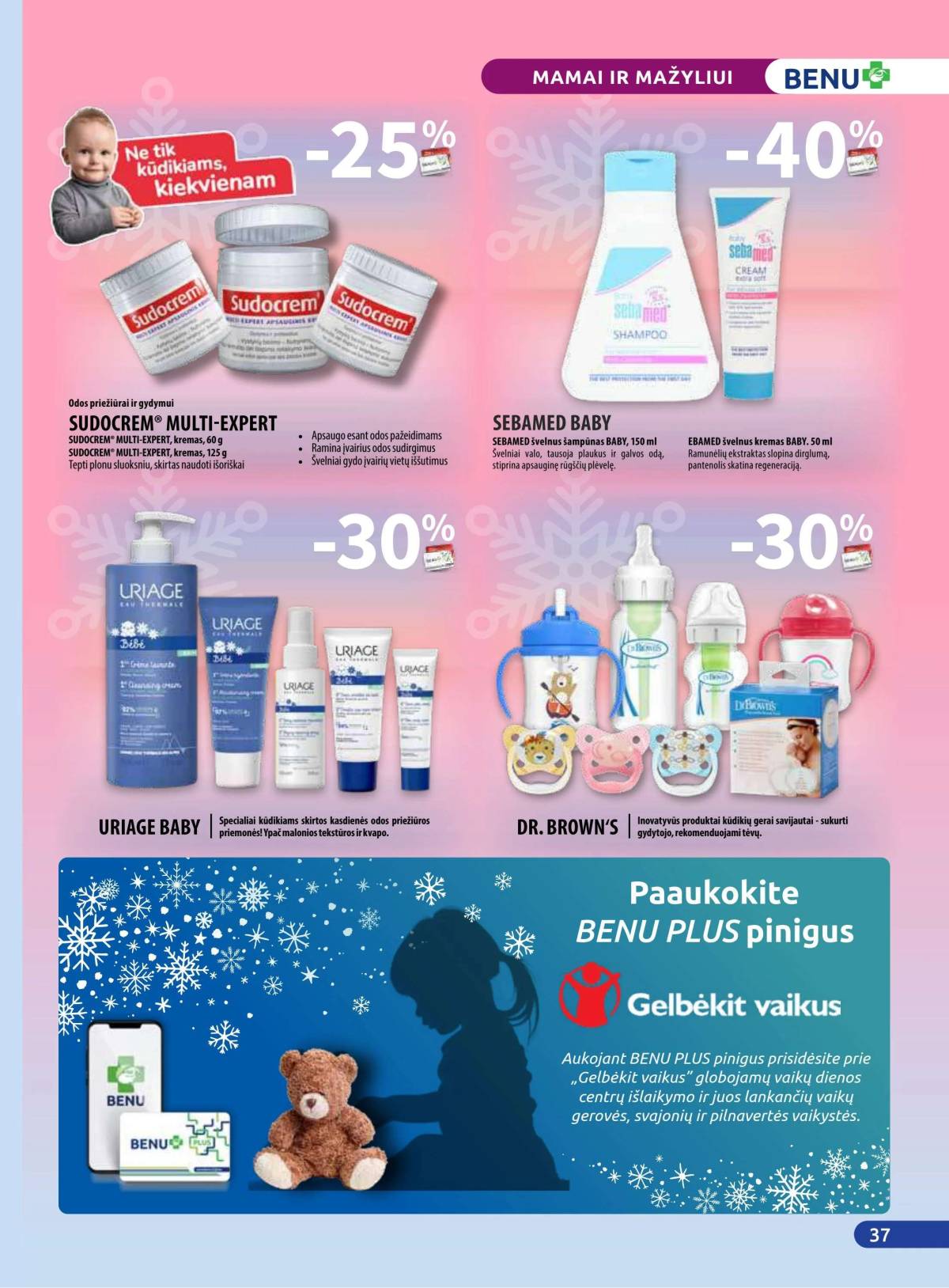 Benu - Benu vaistinė akcijų leidinys | 2025-12-01 - 2025-12-31 37 puslapis