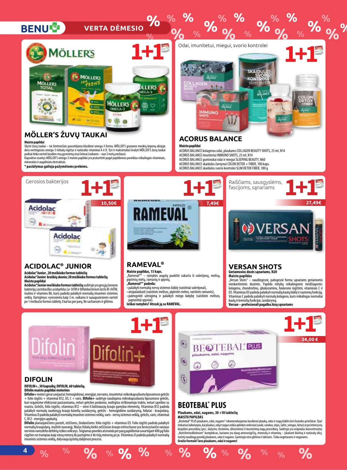 Benu - Benu vaistinė akcijų leidinys | 2025-12-01 - 2025-12-31 4 puslapis