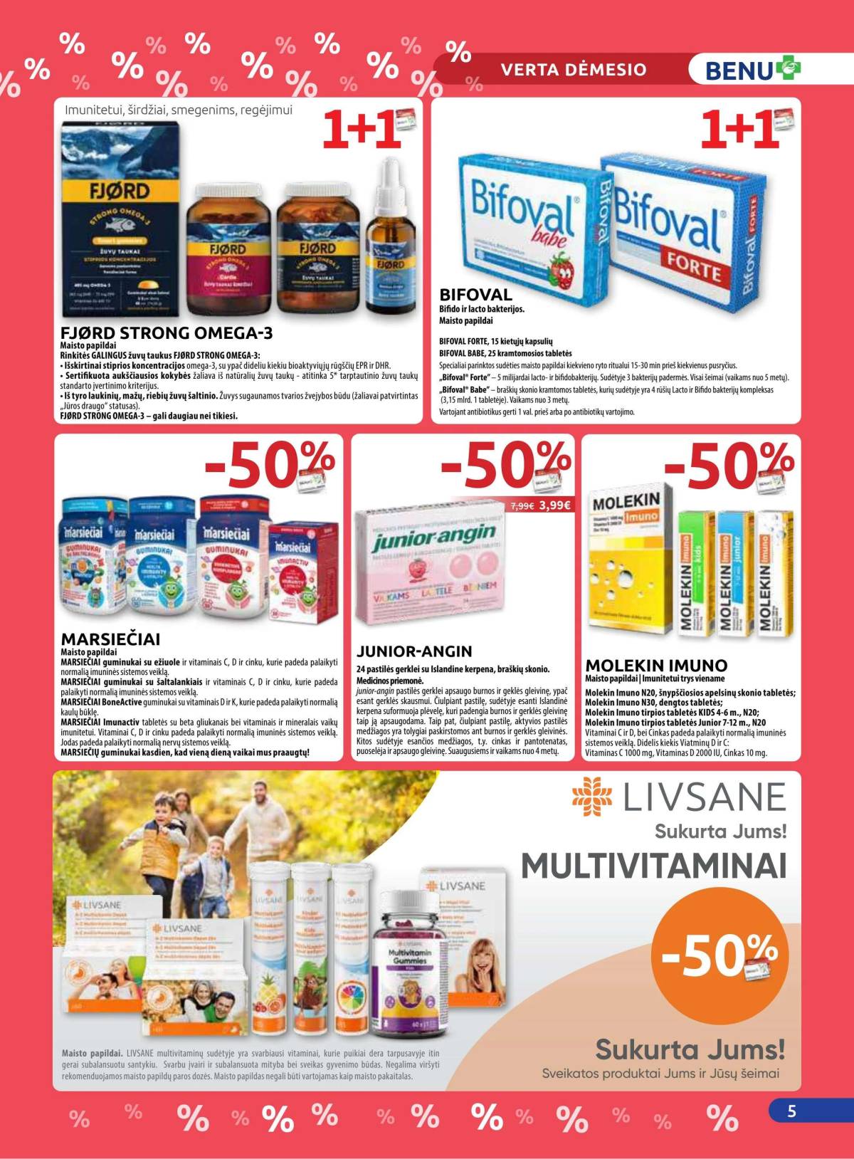 Benu - Benu vaistinė akcijų leidinys | 2025-12-01 - 2025-12-31 5 puslapis