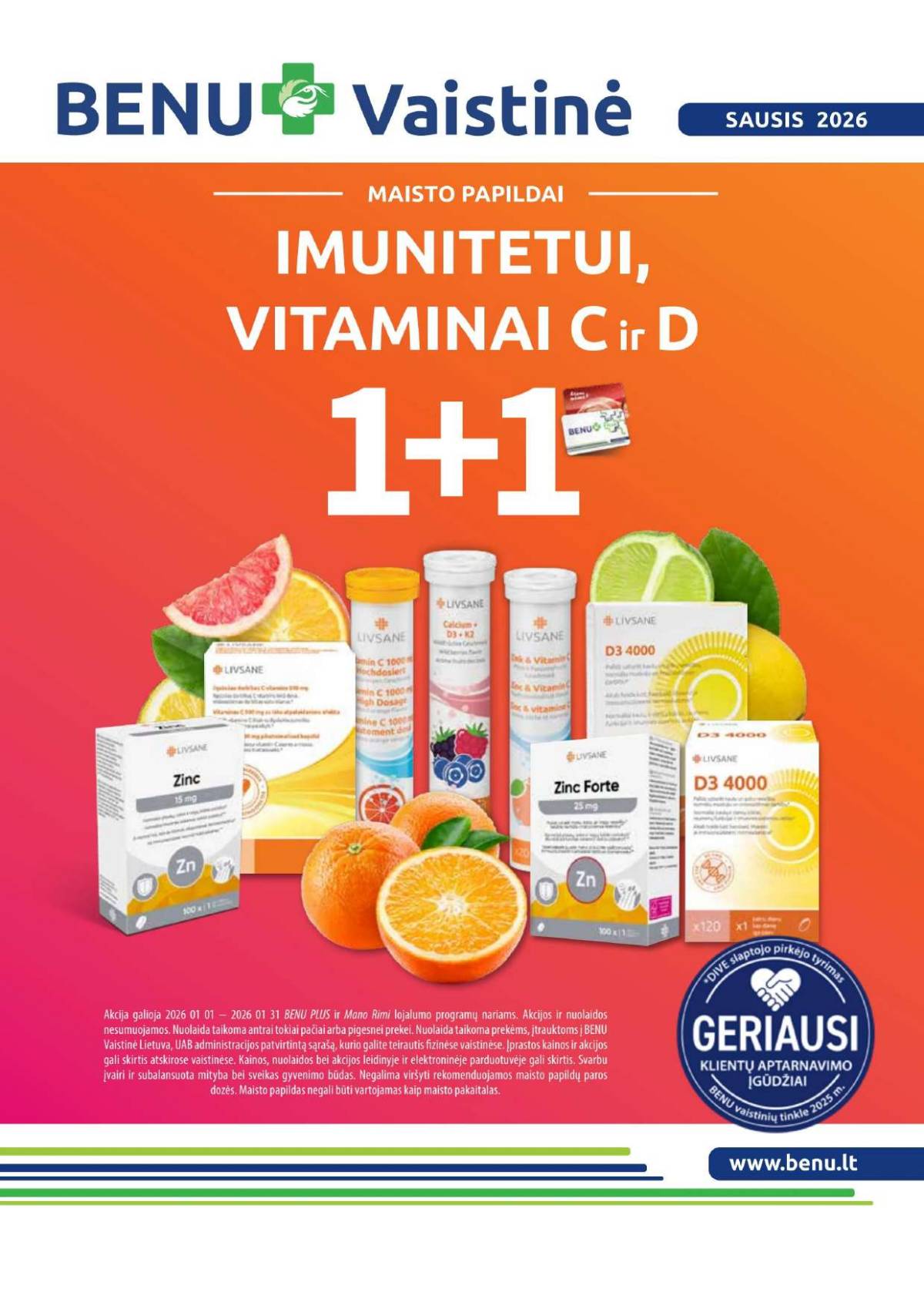 Benu - Benu sausio mėnesio akcijų leidinys | 2026-01-01 - 2026-01-31 1 puslapis