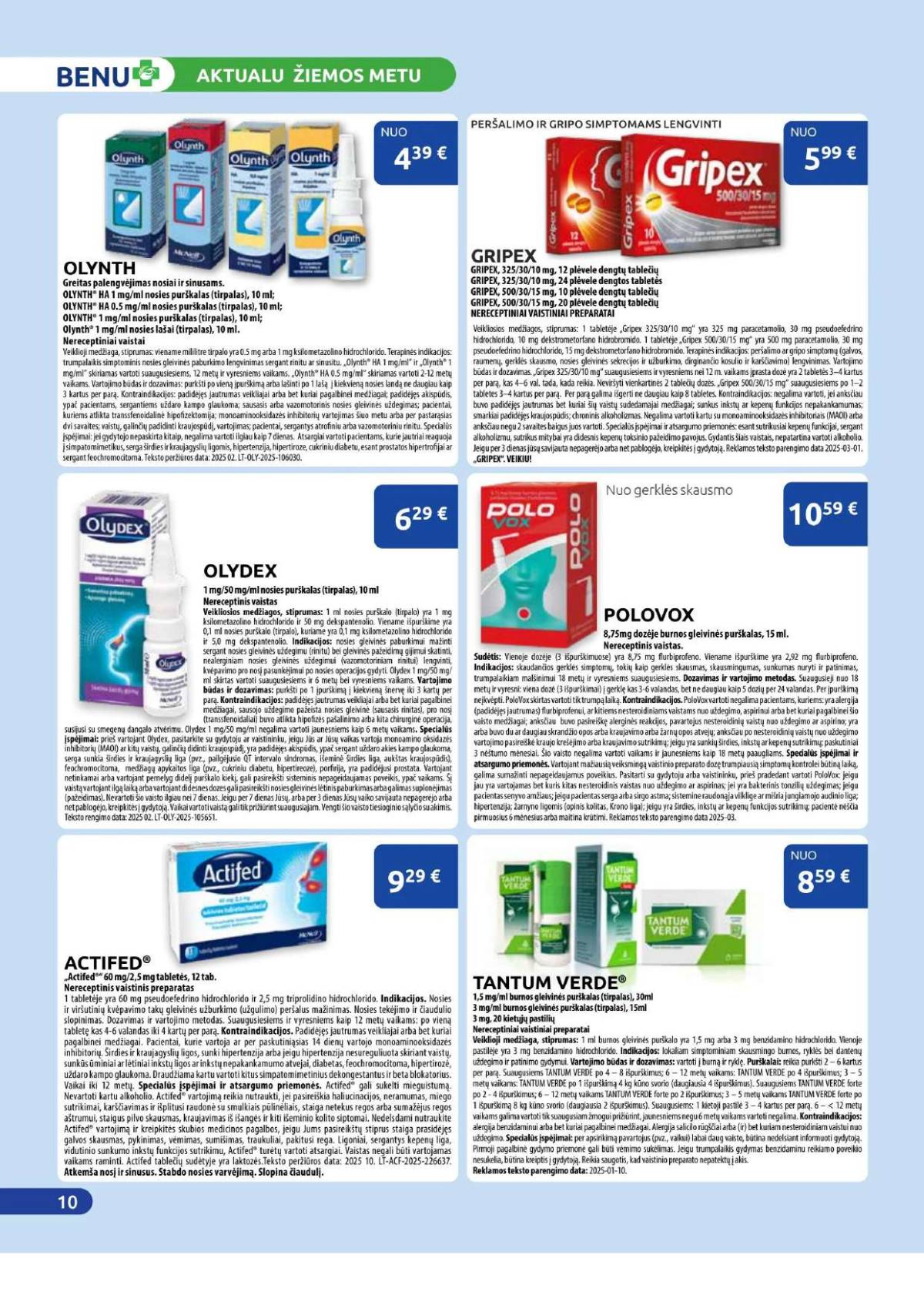 Benu - Benu sausio mėnesio akcijų leidinys | 2026-01-01 - 2026-01-31 10 puslapis