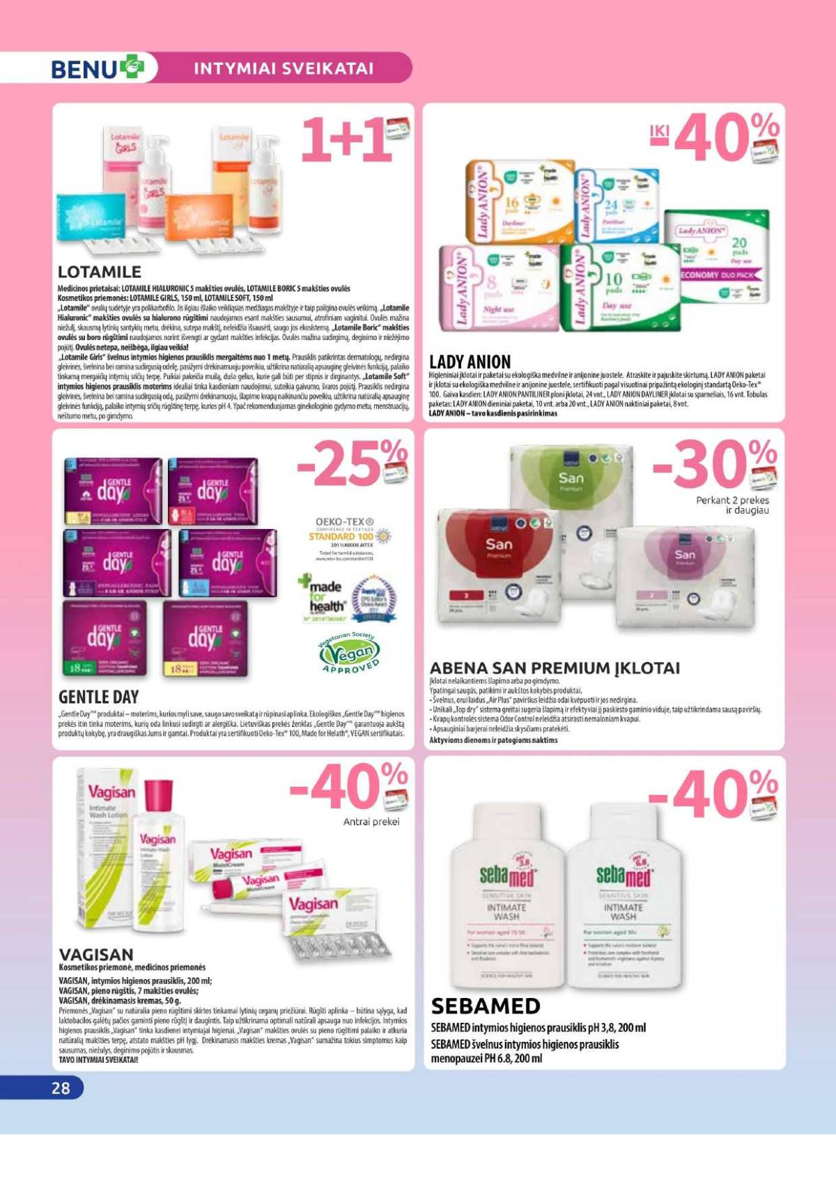 Benu - Benu sausio mėnesio akcijų leidinys | 2026-01-01 - 2026-01-31 28 puslapis