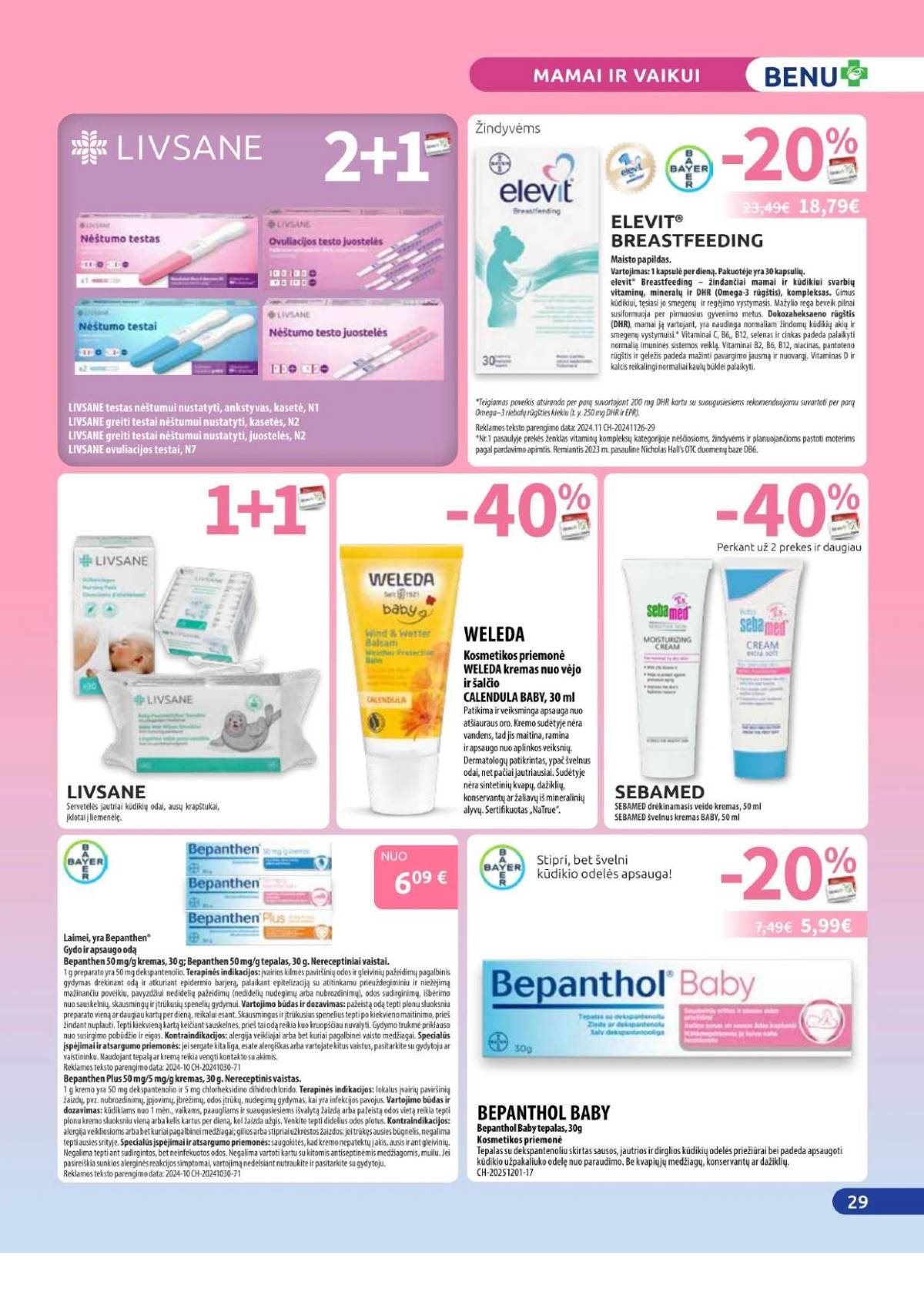 Benu - Benu sausio mėnesio akcijų leidinys | 2026-01-01 - 2026-01-31 29 puslapis