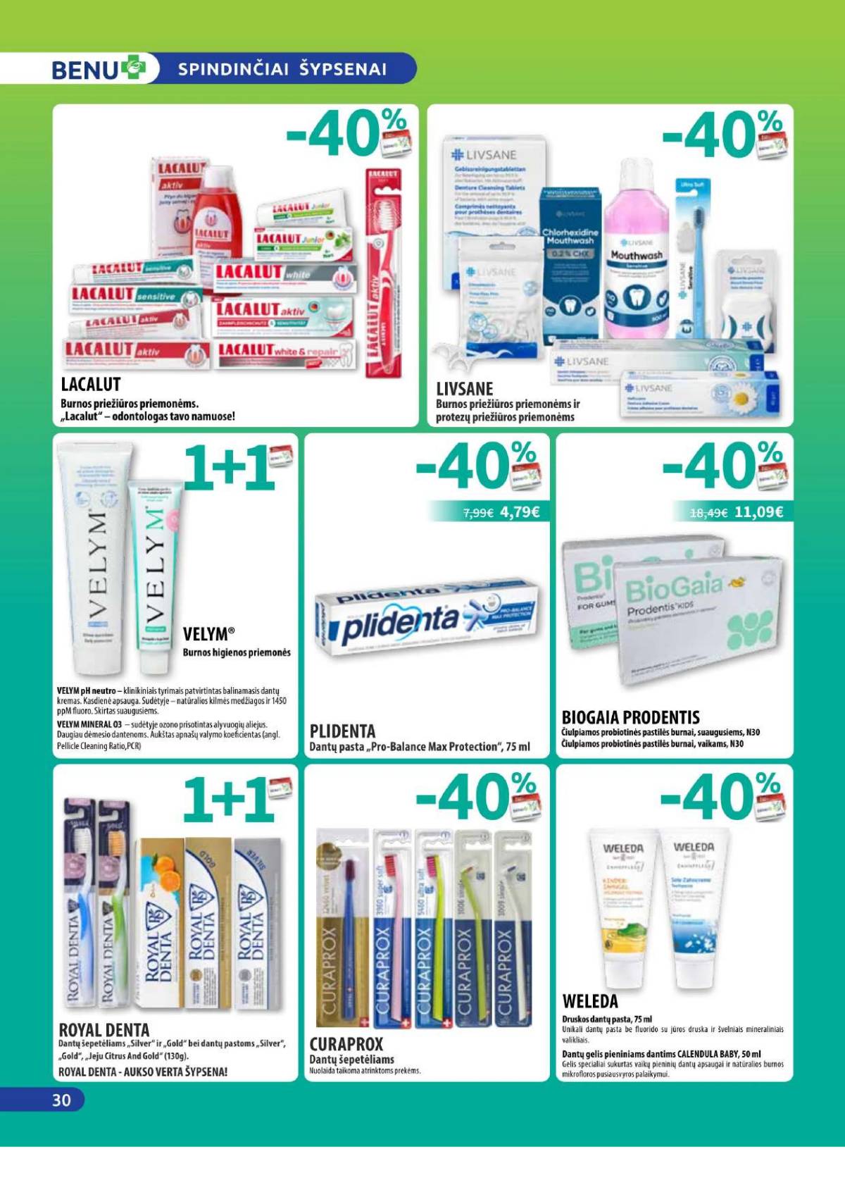 Benu - Benu sausio mėnesio akcijų leidinys | 2026-01-01 - 2026-01-31 30 puslapis