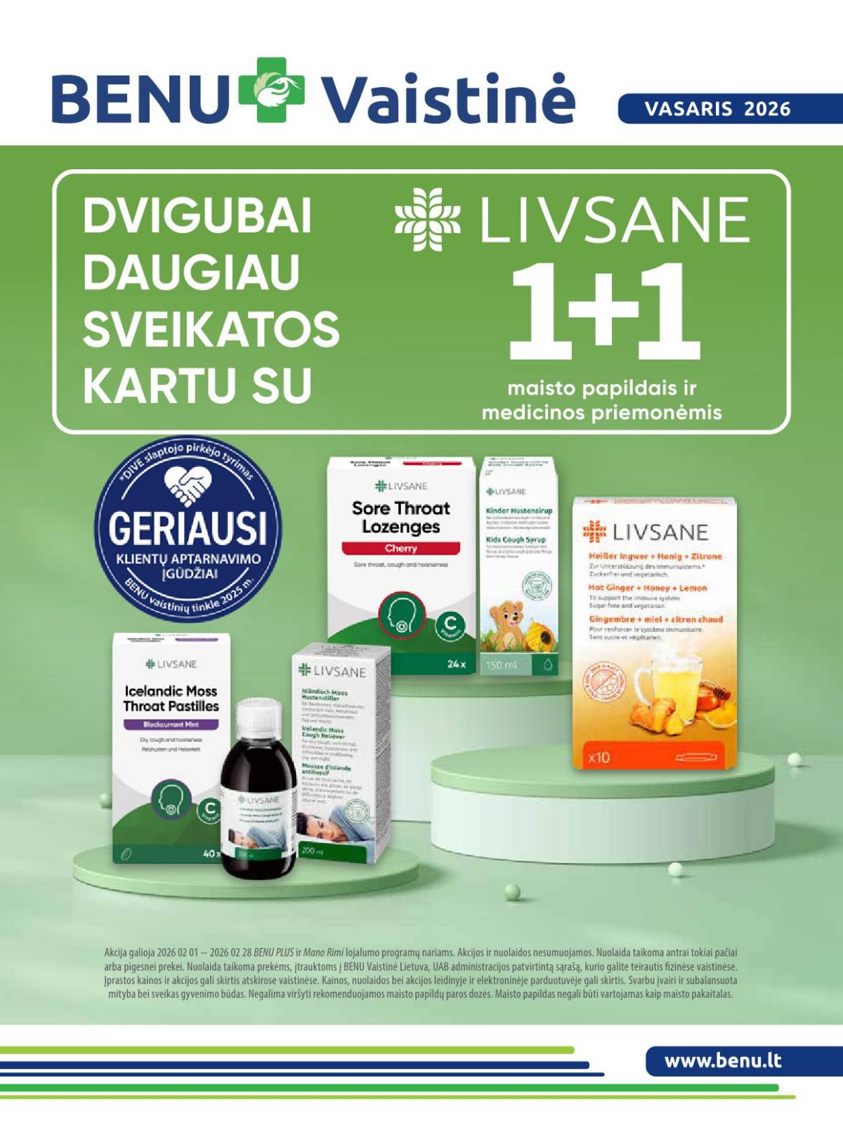 Benu - Benu akcijų leidinys | 2026-02-02 - 2026-02-28 1 puslapis