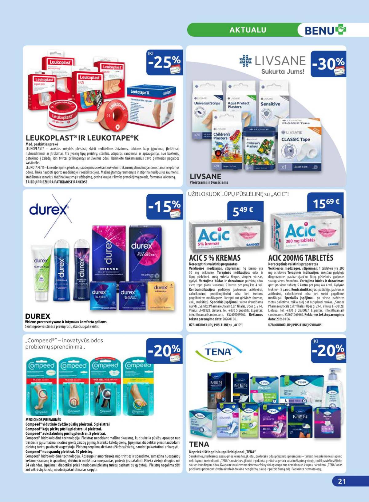 Benu - Benu akcijų leidinys | 2026-02-02 - 2026-02-28 21 puslapis