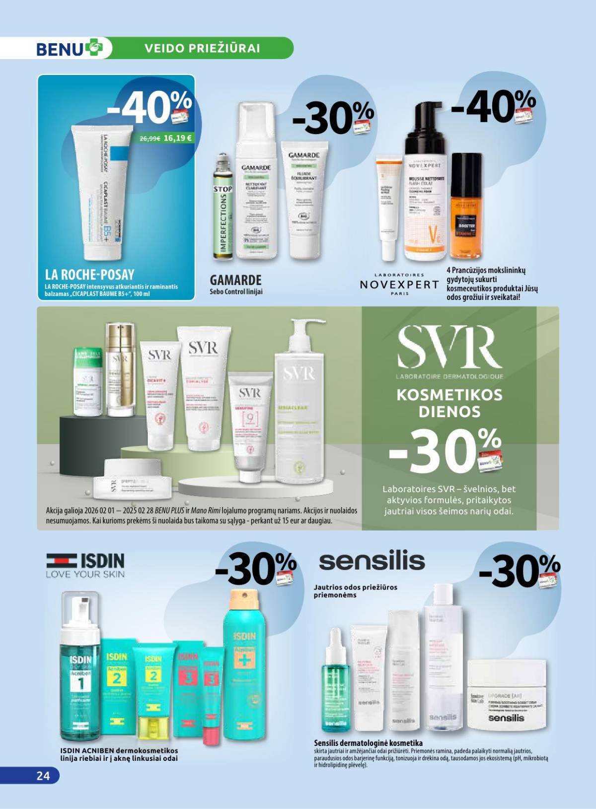 Benu - Benu akcijų leidinys | 2026-02-02 - 2026-02-28 24 puslapis