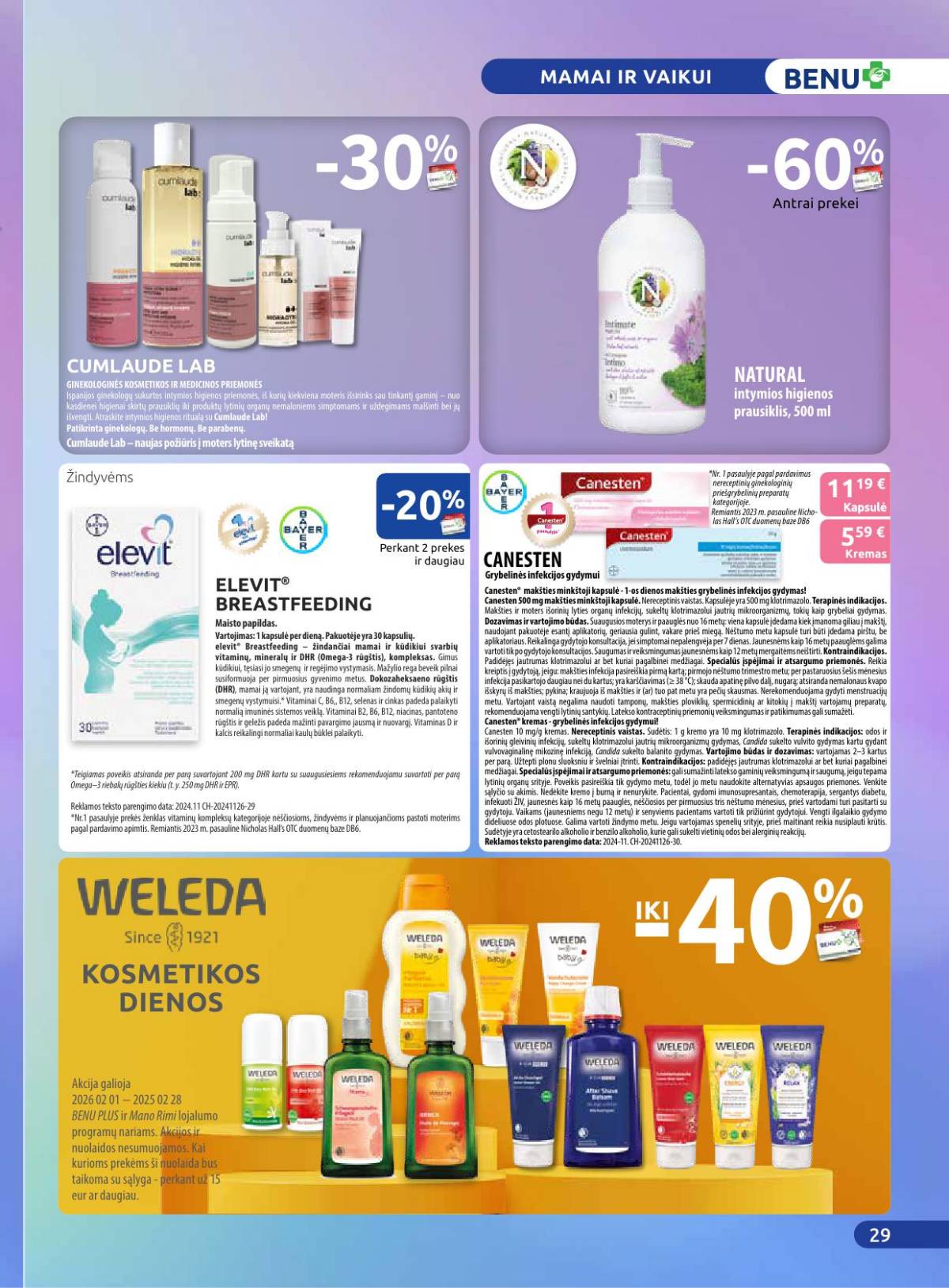 Benu - Benu akcijų leidinys | 2026-02-02 - 2026-02-28 29 puslapis