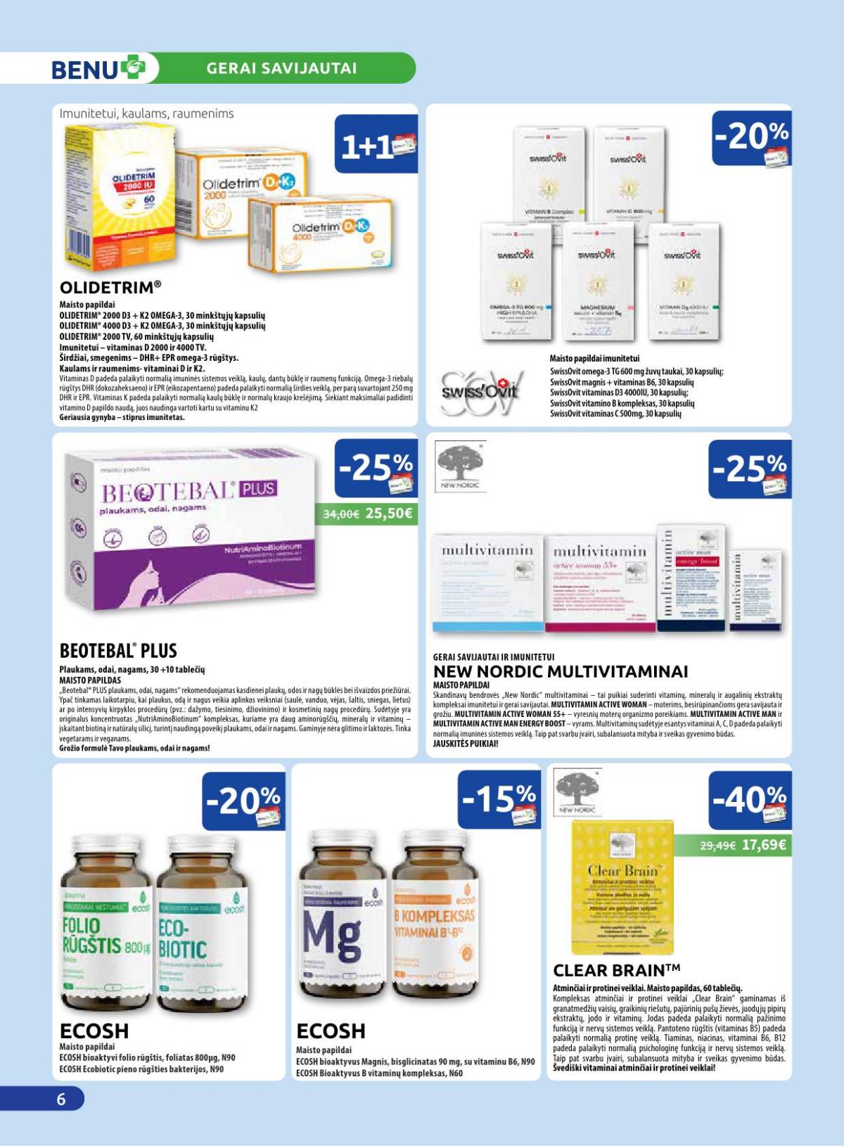 Benu - Benu akcijų leidinys | 2026-02-02 - 2026-02-28 6 puslapis