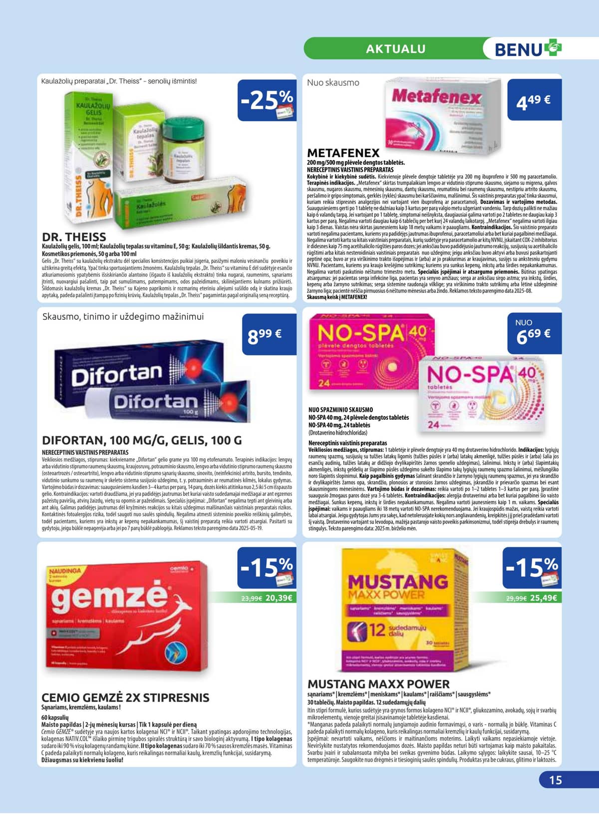 Benu - BENU mėnesio leidinys 15 puslapis