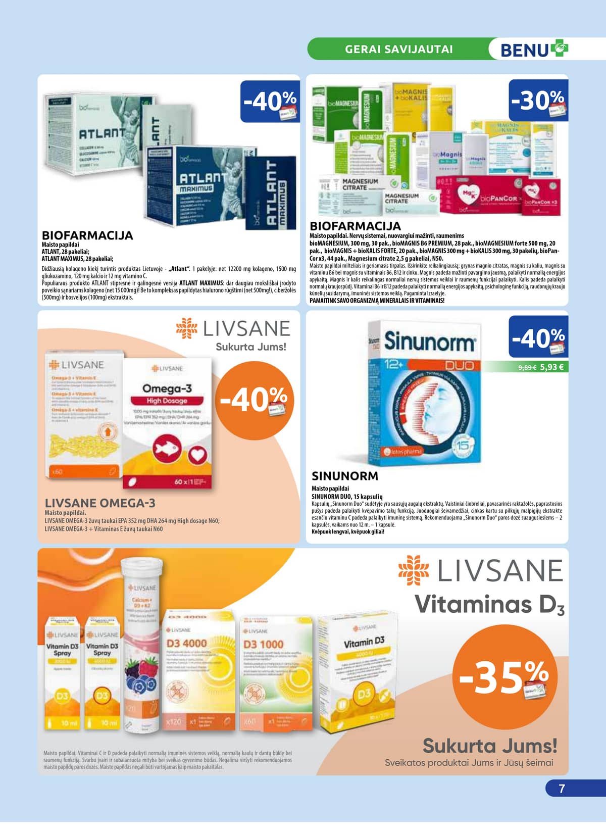 Benu - BENU mėnesio leidinys 7 puslapis