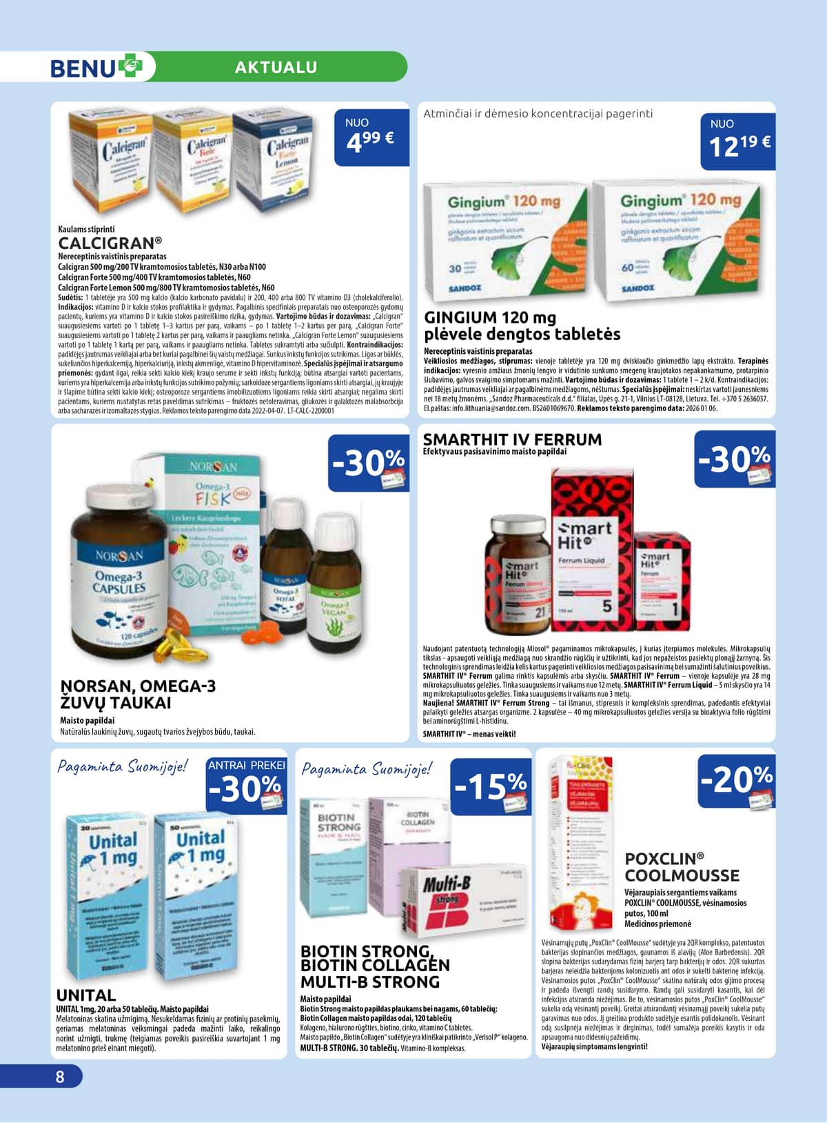 Benu - BENU mėnesio leidinys 8 puslapis