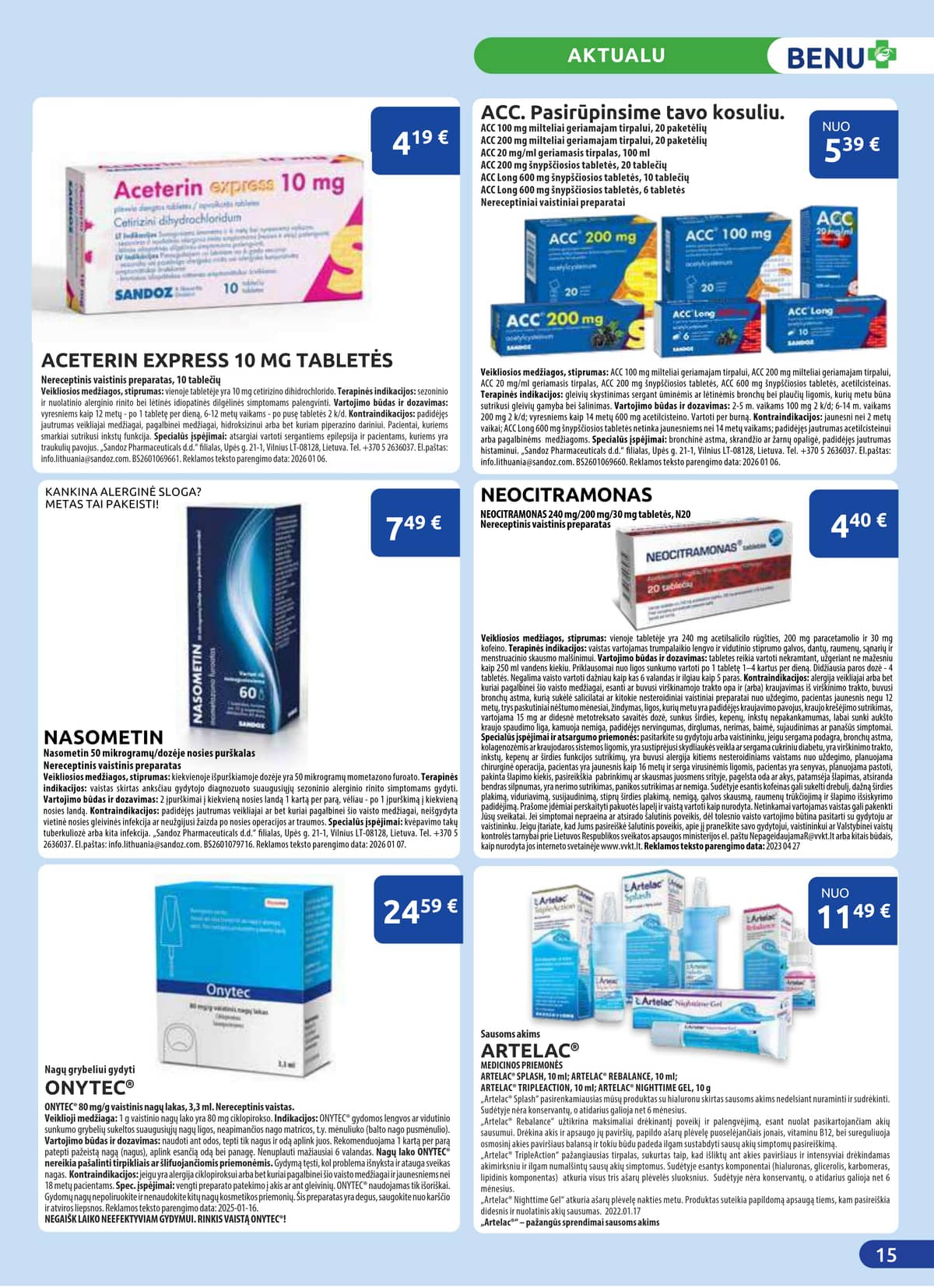 Benu - BENU mėnesio leidinys 15 puslapis