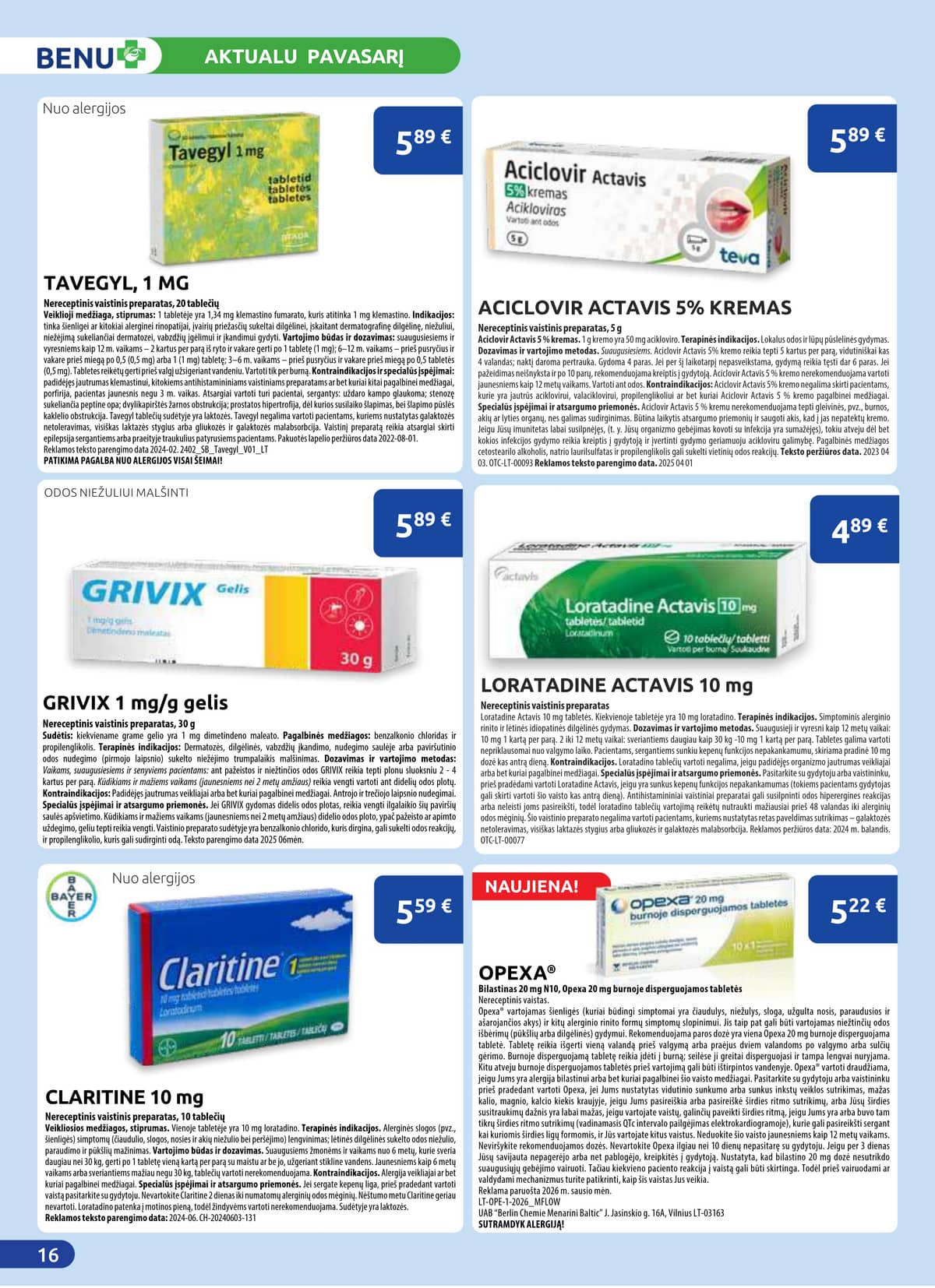 Benu - BENU mėnesio leidinys 16 puslapis