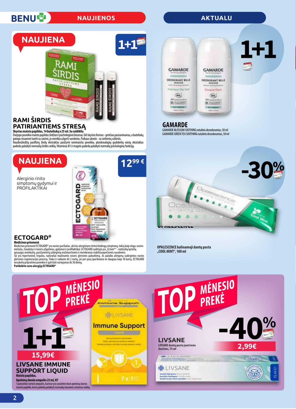 Benu - BENU mėnesio leidinys 2 puslapis