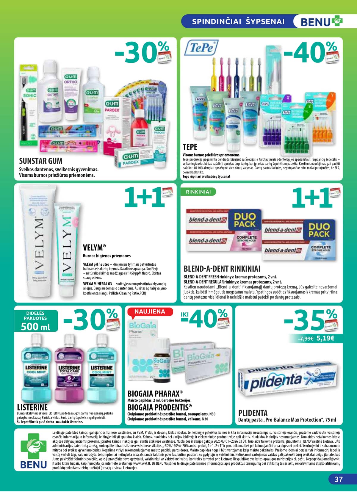 Benu - BENU mėnesio leidinys 37 puslapis