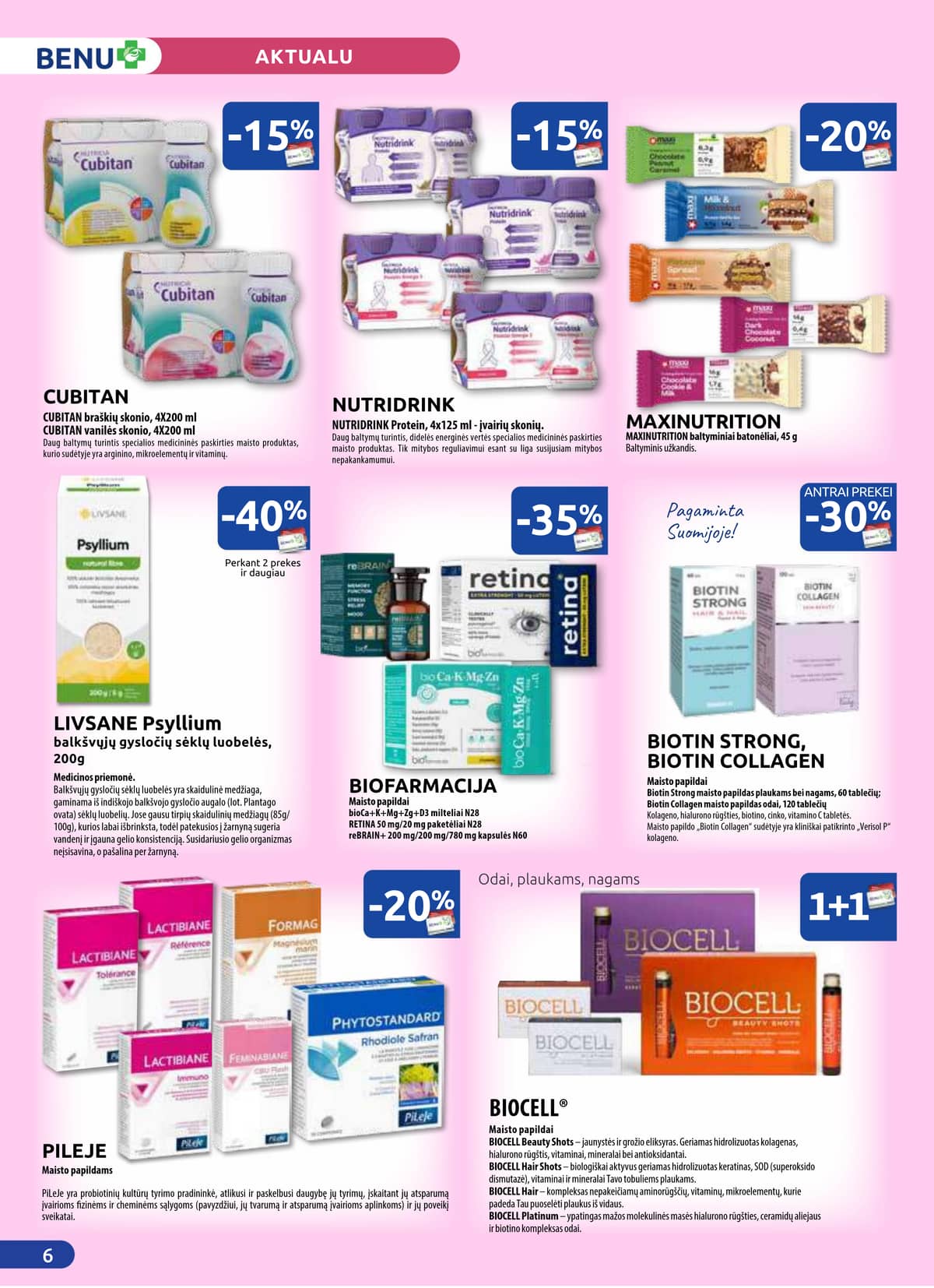 Benu - BENU mėnesio leidinys 6 puslapis