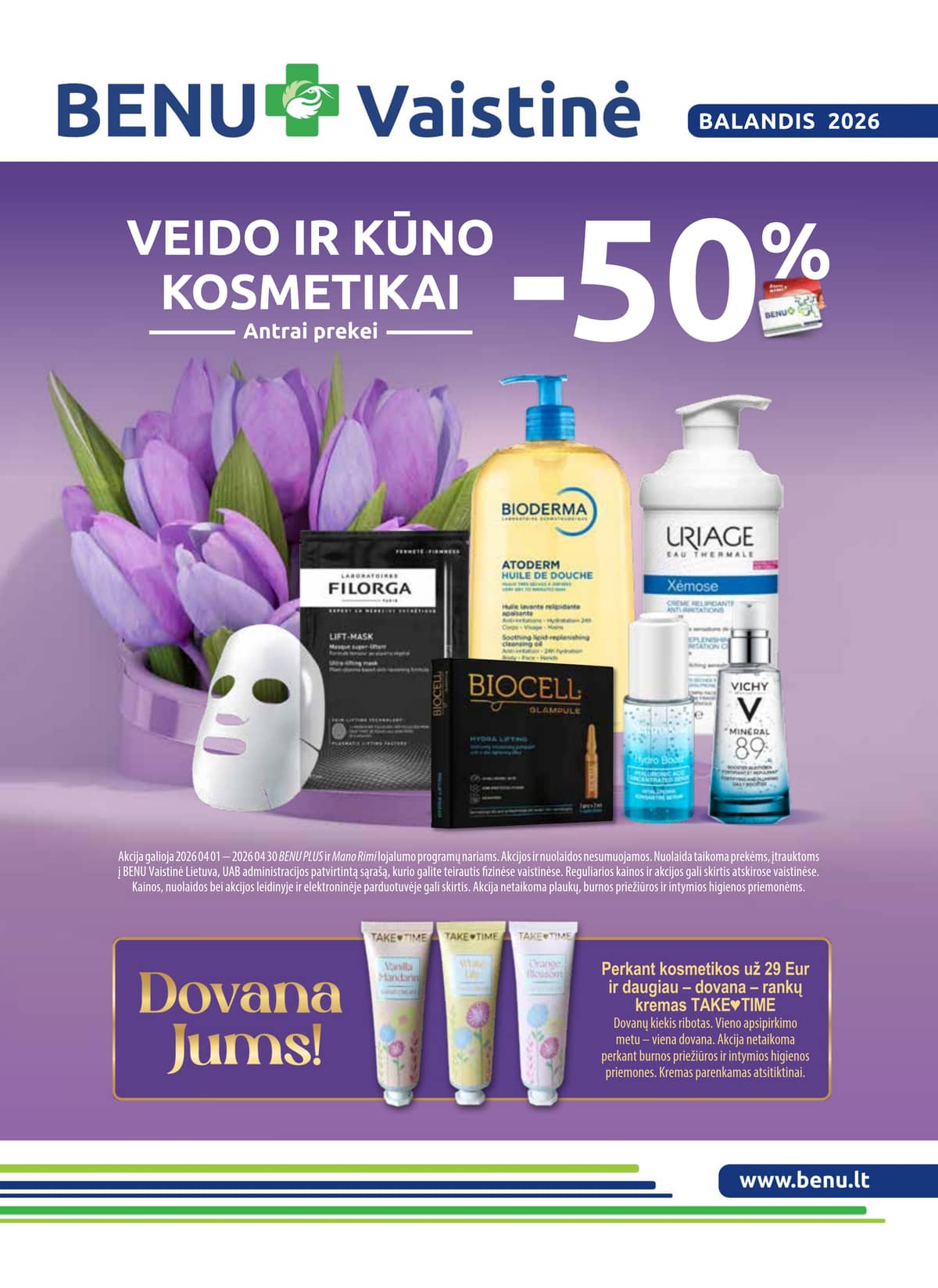 Benu - BENU mėnesio akcijų leidinys | 2026-04-01 - 2026-04-30 1 puslapis