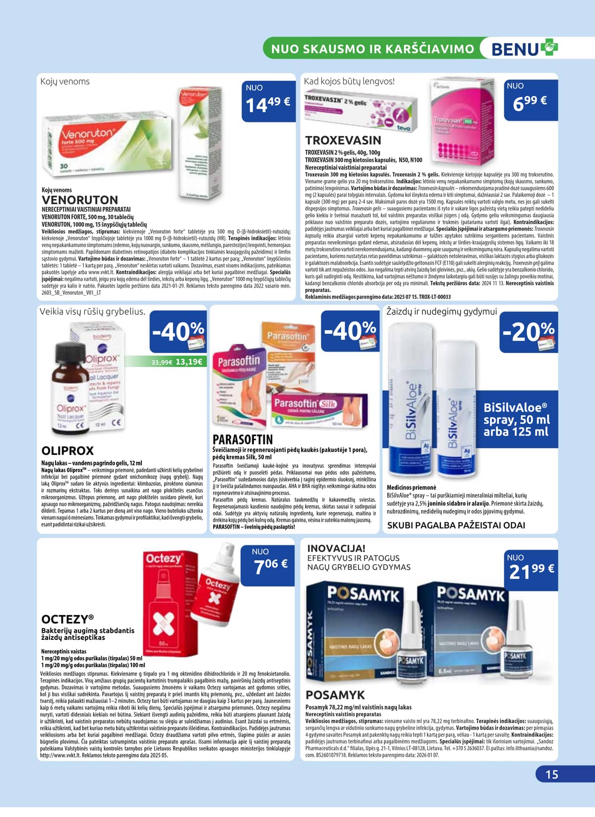 Benu - BENU mėnesio akcijų leidinys | 2026-04-01 - 2026-04-30 15 puslapis