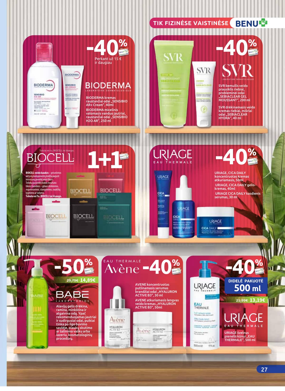 Benu - BENU mėnesio akcijų leidinys | 2026-04-01 - 2026-04-30 27 puslapis