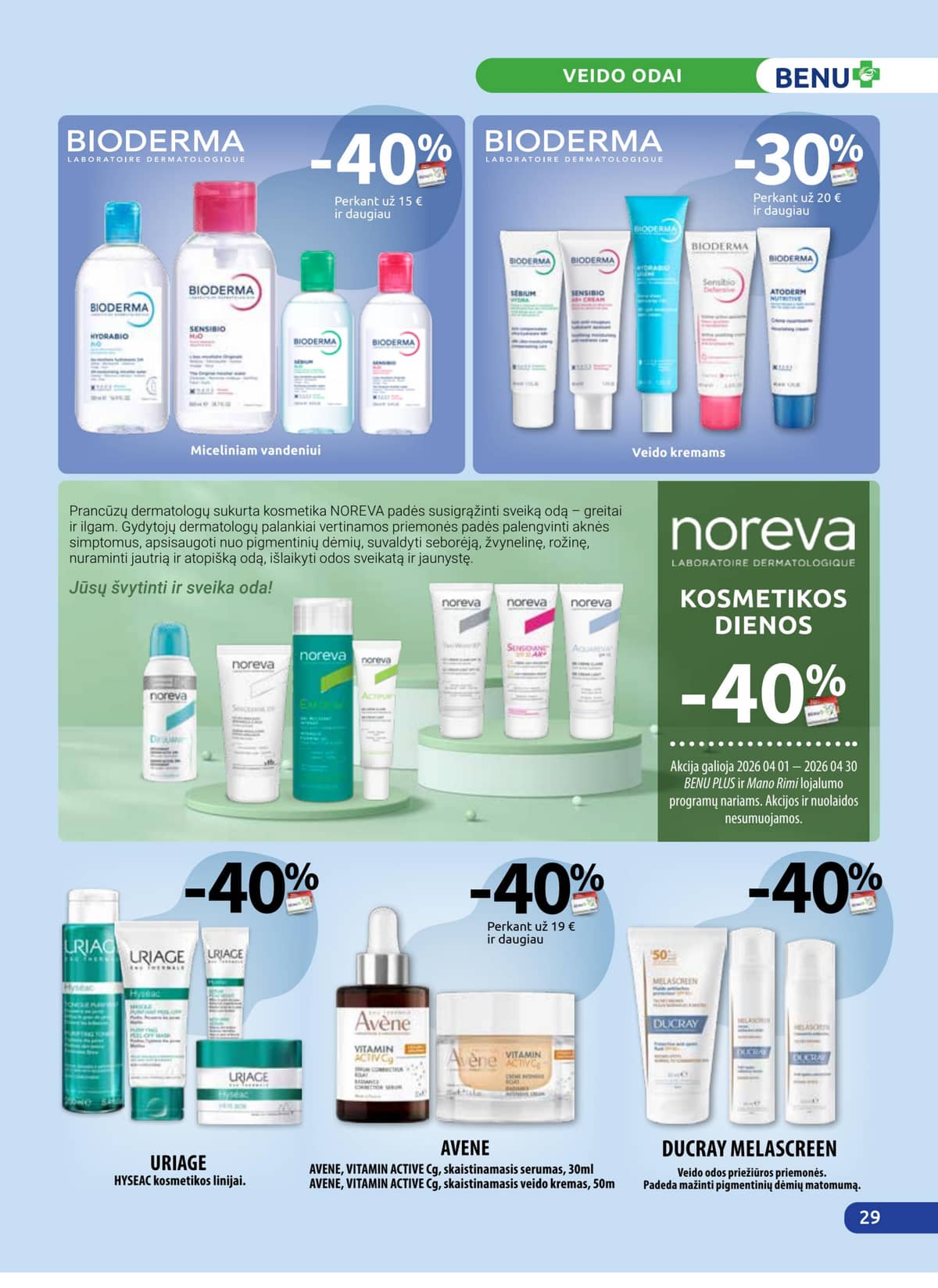 Benu - BENU mėnesio akcijų leidinys | 2026-04-01 - 2026-04-30 29 puslapis