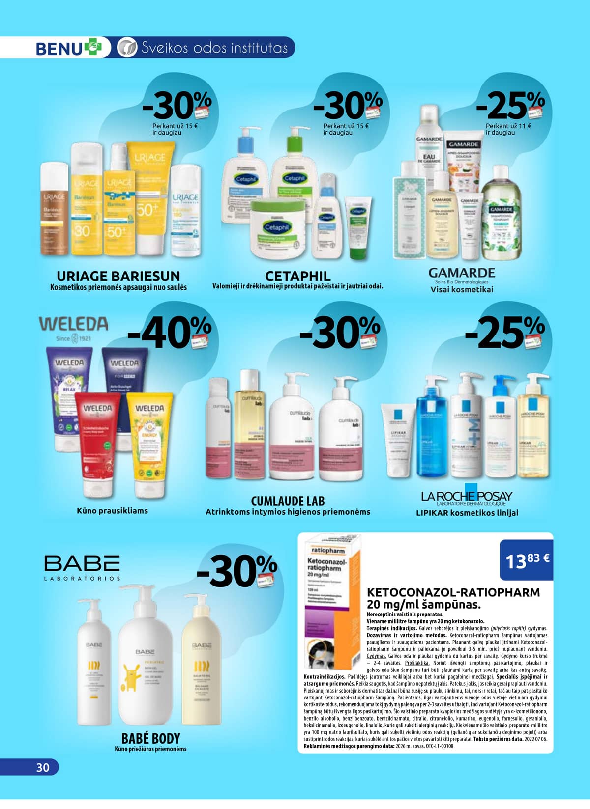 Benu - BENU mėnesio akcijų leidinys | 2026-04-01 - 2026-04-30 30 puslapis