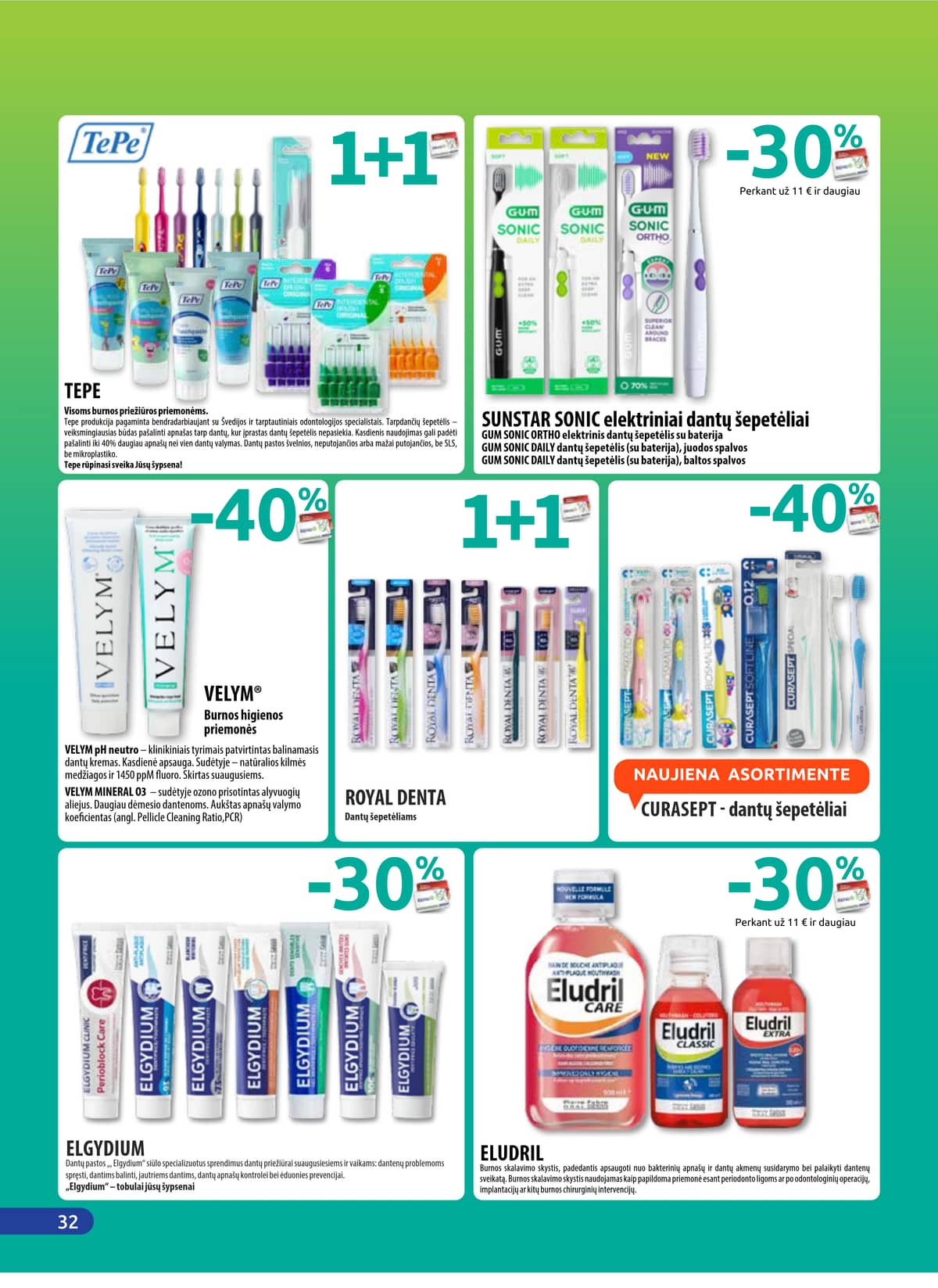 Benu - BENU mėnesio akcijų leidinys | 2026-04-01 - 2026-04-30 32 puslapis