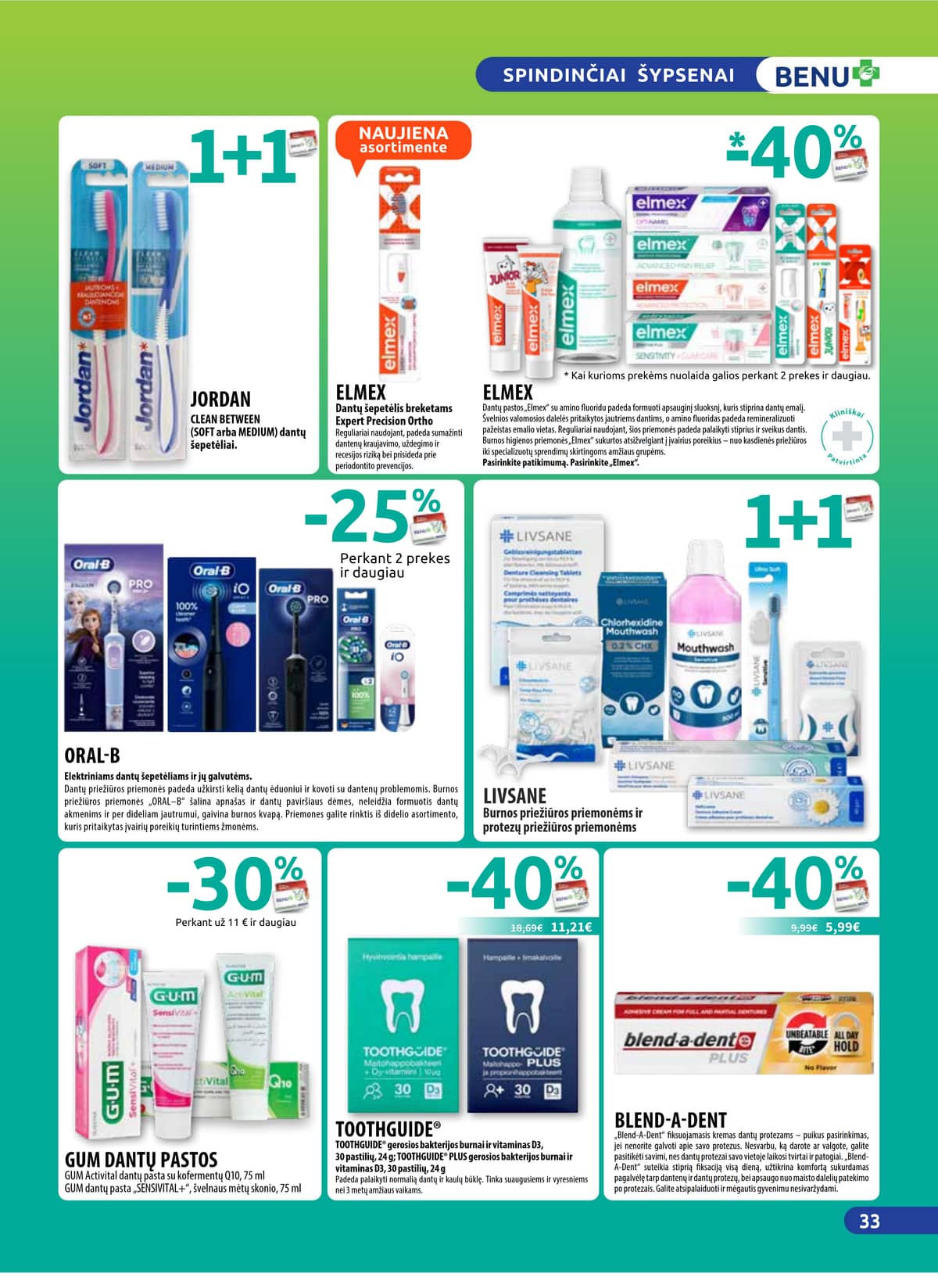 Benu - BENU mėnesio akcijų leidinys | 2026-04-01 - 2026-04-30 33 puslapis