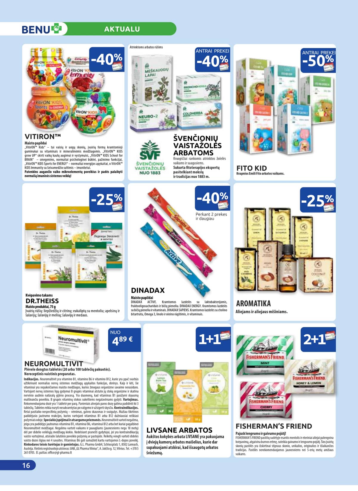 Benu - BENU mėnesio leidinys 16 puslapis