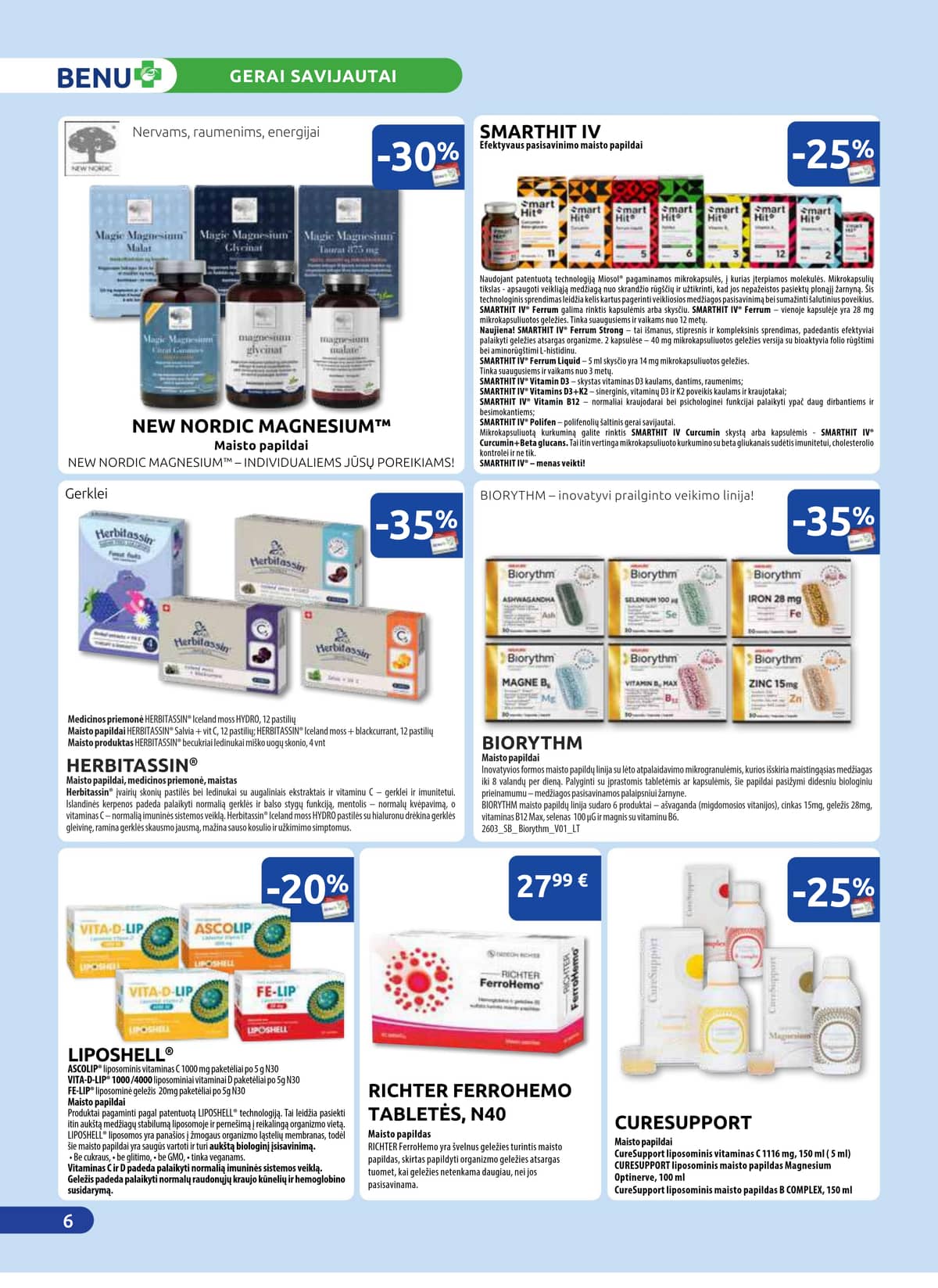 Benu - BENU mėnesio leidinys 6 puslapis