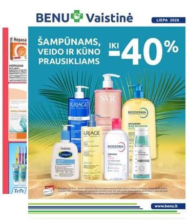 Benu - BENU vaistinė liepos mėnesio akcijų leidinys | 2026-07-01 - 2026-07-31 2026-07-01 – 2026-07-31