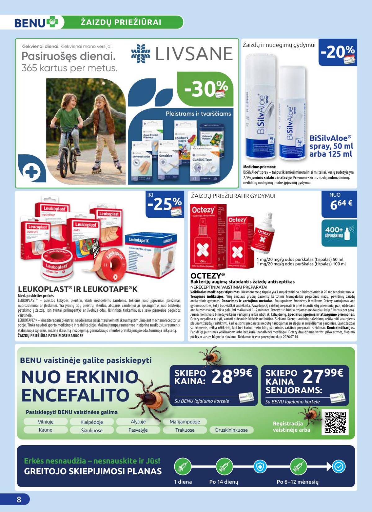 Benu - BENU vaistinė rugpjūčio mėn. akcijų leidinys | 2026-08-01 - 2026-08-31 8 puslapis