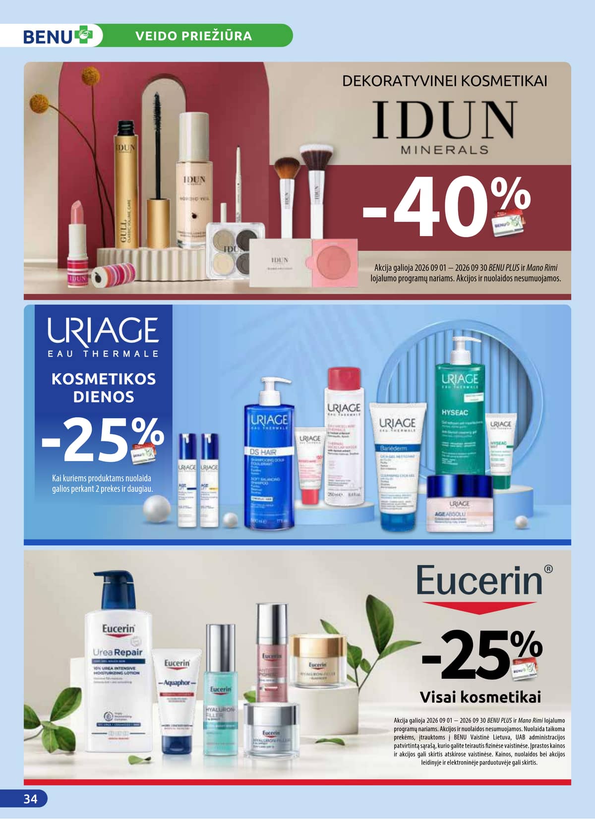 Benu - BENU vaistinė rugsėjo mėn. akcijų leidinys | 2026-09-01 - 2026-09-30 34 puslapis