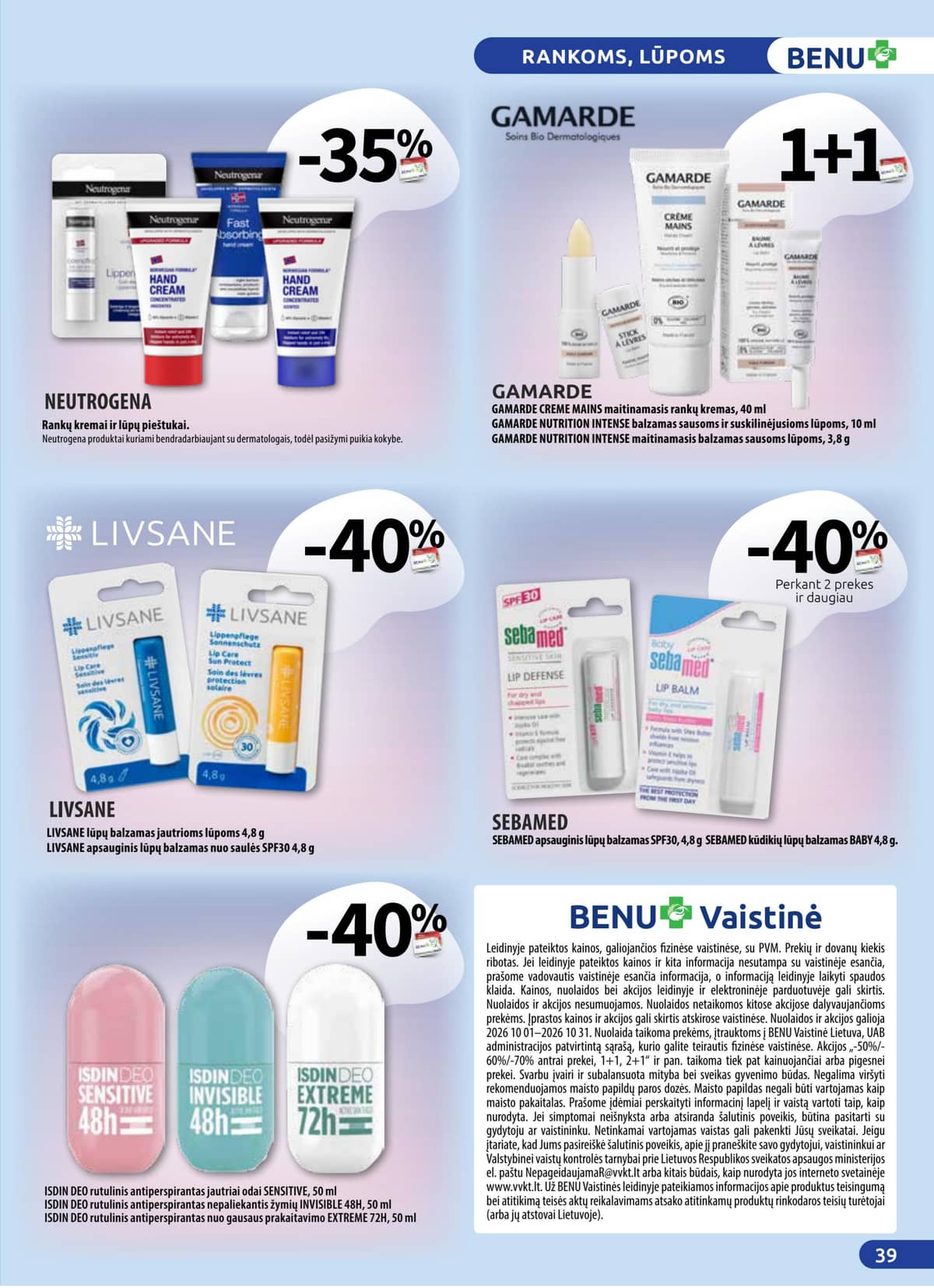 Benu - BENU mėnesio leidinys 39 puslapis