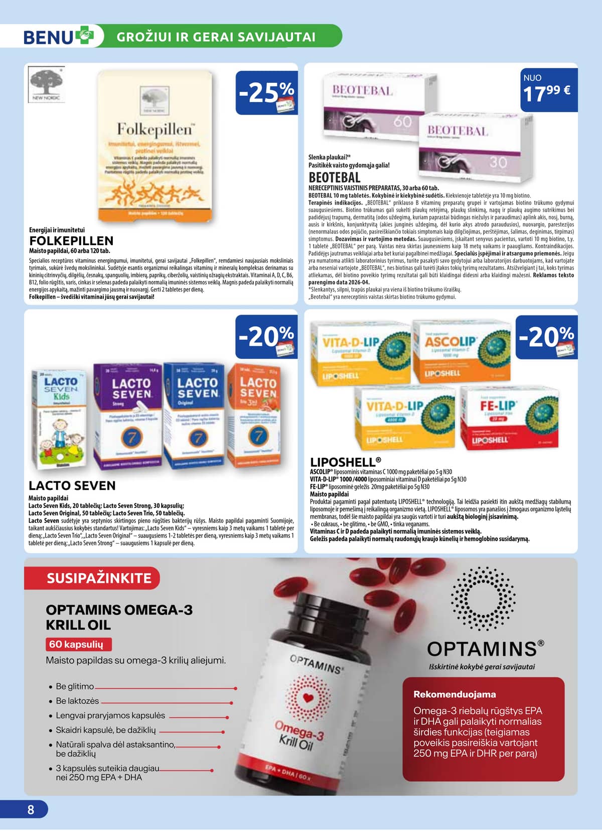 Benu - BENU mėnesio leidinys 8 puslapis