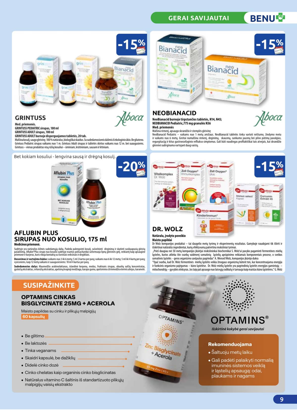 Benu - BENU mėnesio leidinys 9 puslapis