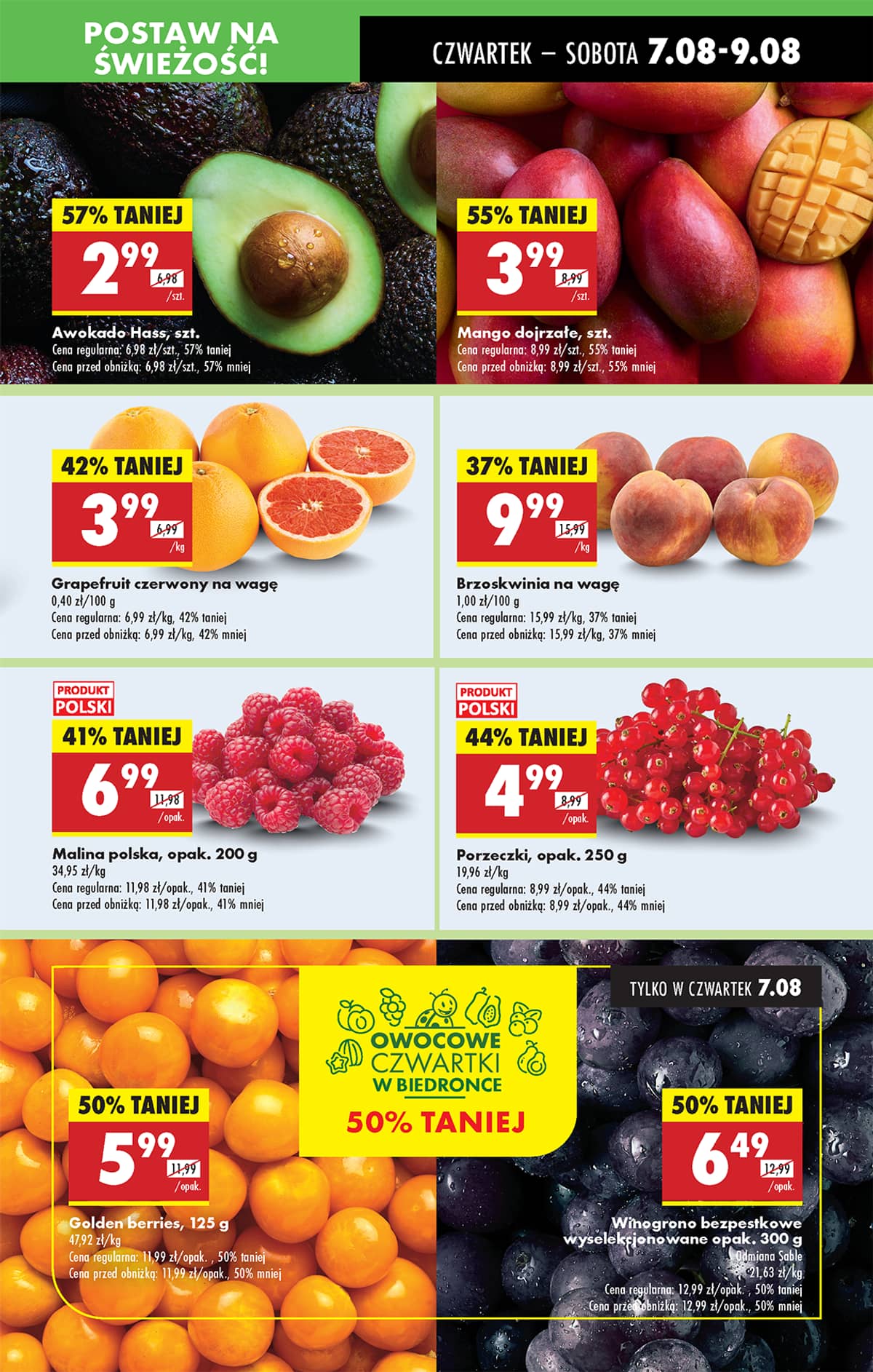 Biedronka - Biedronki niskie ceny P oferta od 07.08 17 puslapis