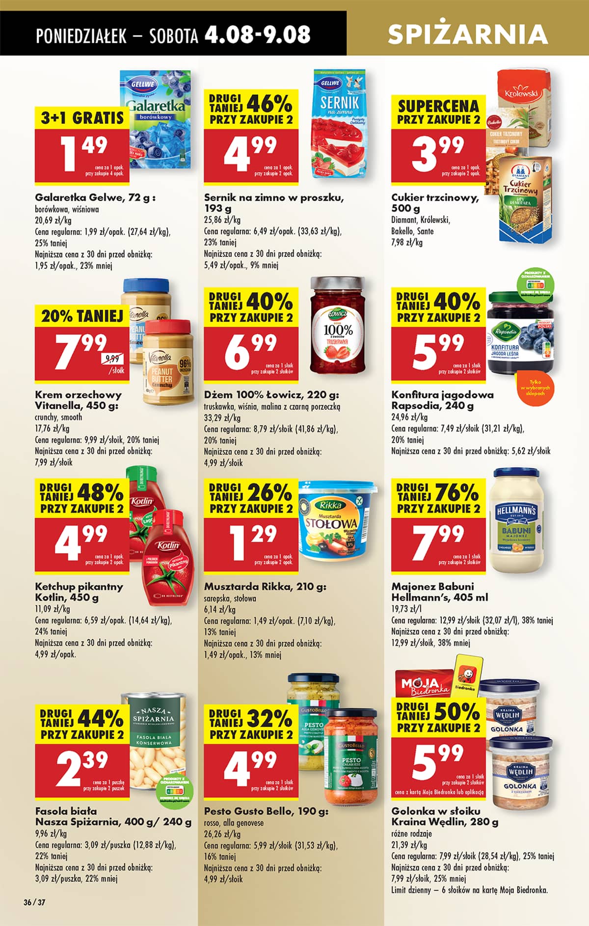 Biedronka - Biedronki niskie ceny P oferta od 04.08 48 puslapis