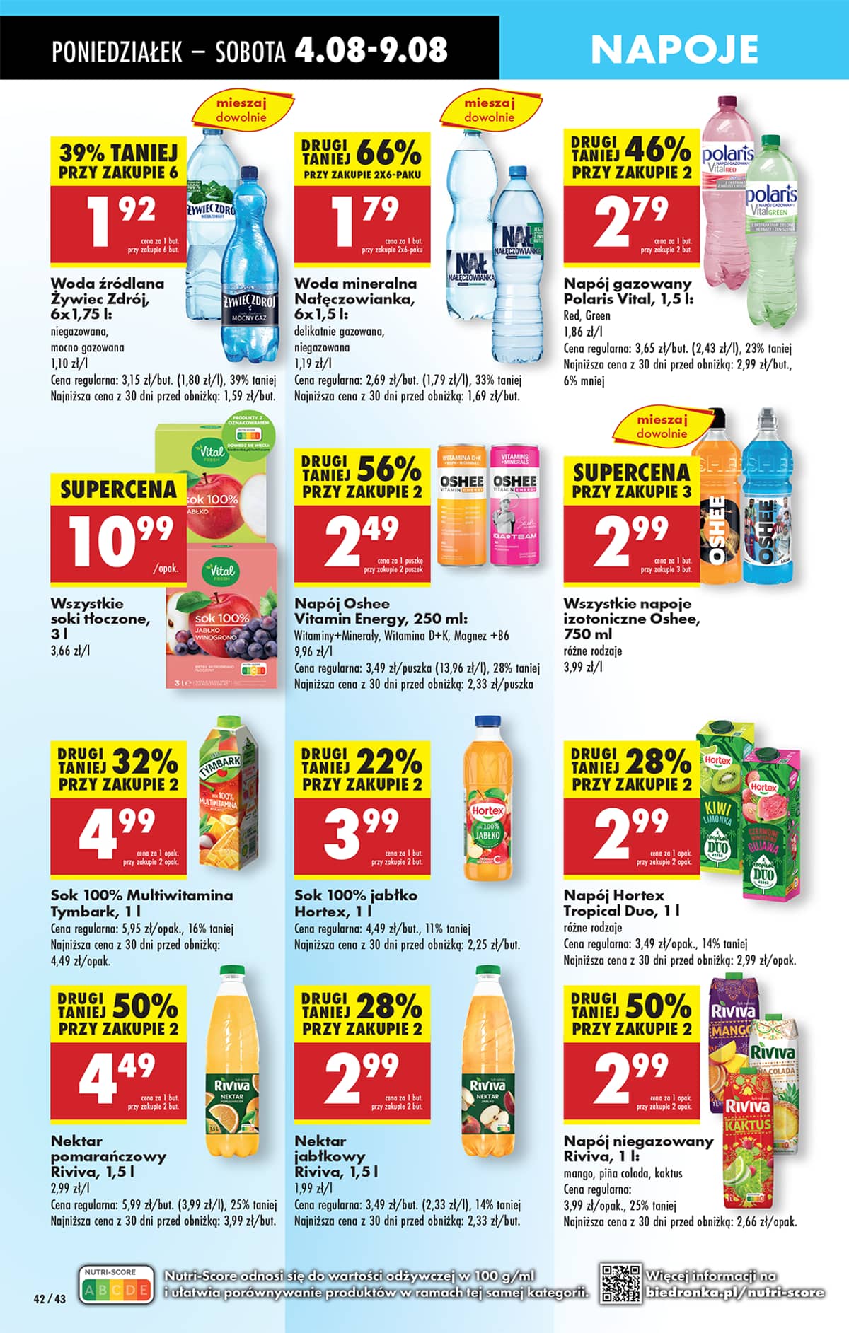 Biedronka - Biedronki niskie ceny P oferta od 04.08 58 puslapis