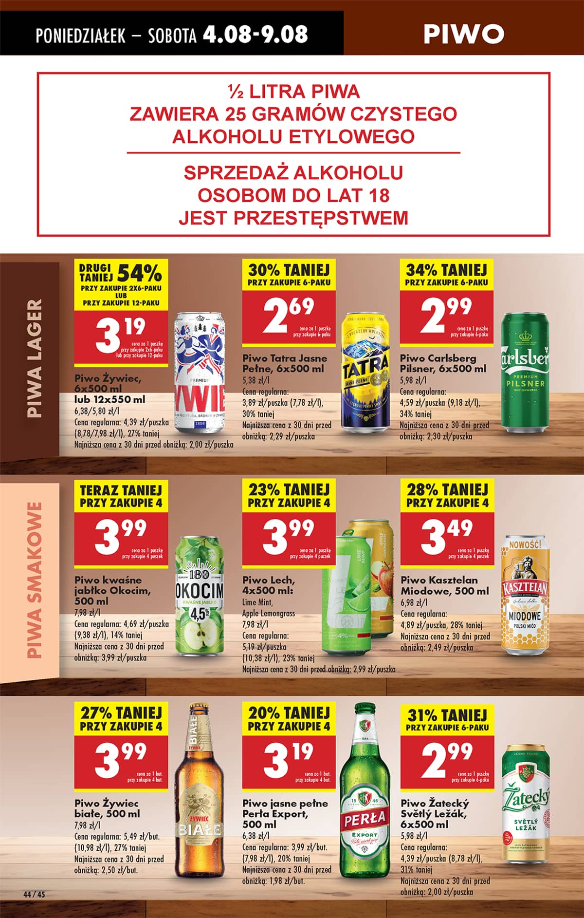Biedronka - Biedronki niskie ceny P oferta od 04.08 62 puslapis