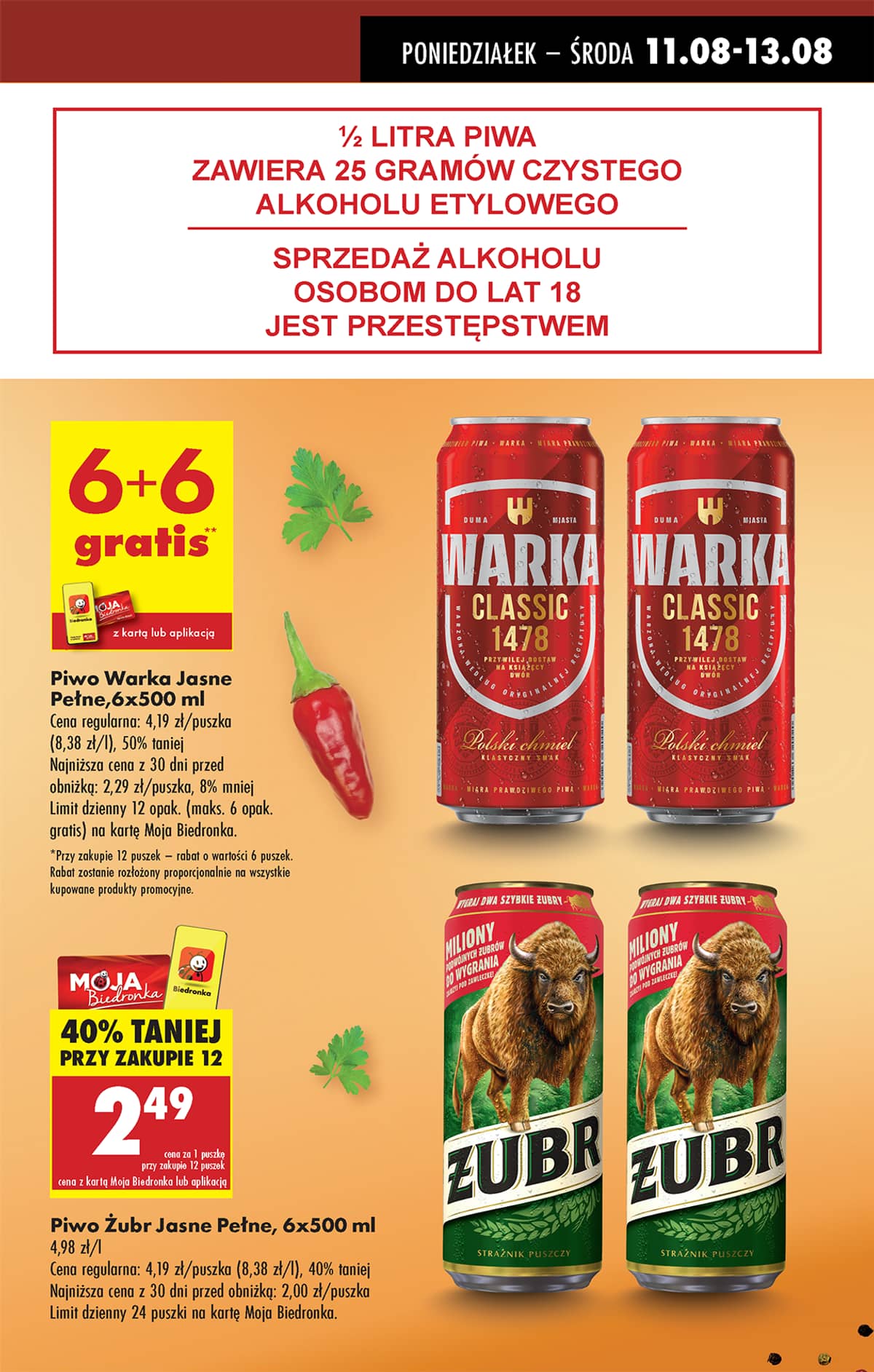 Biedronka - Biedronki niskie ceny P oferta od 11.08 11 puslapis