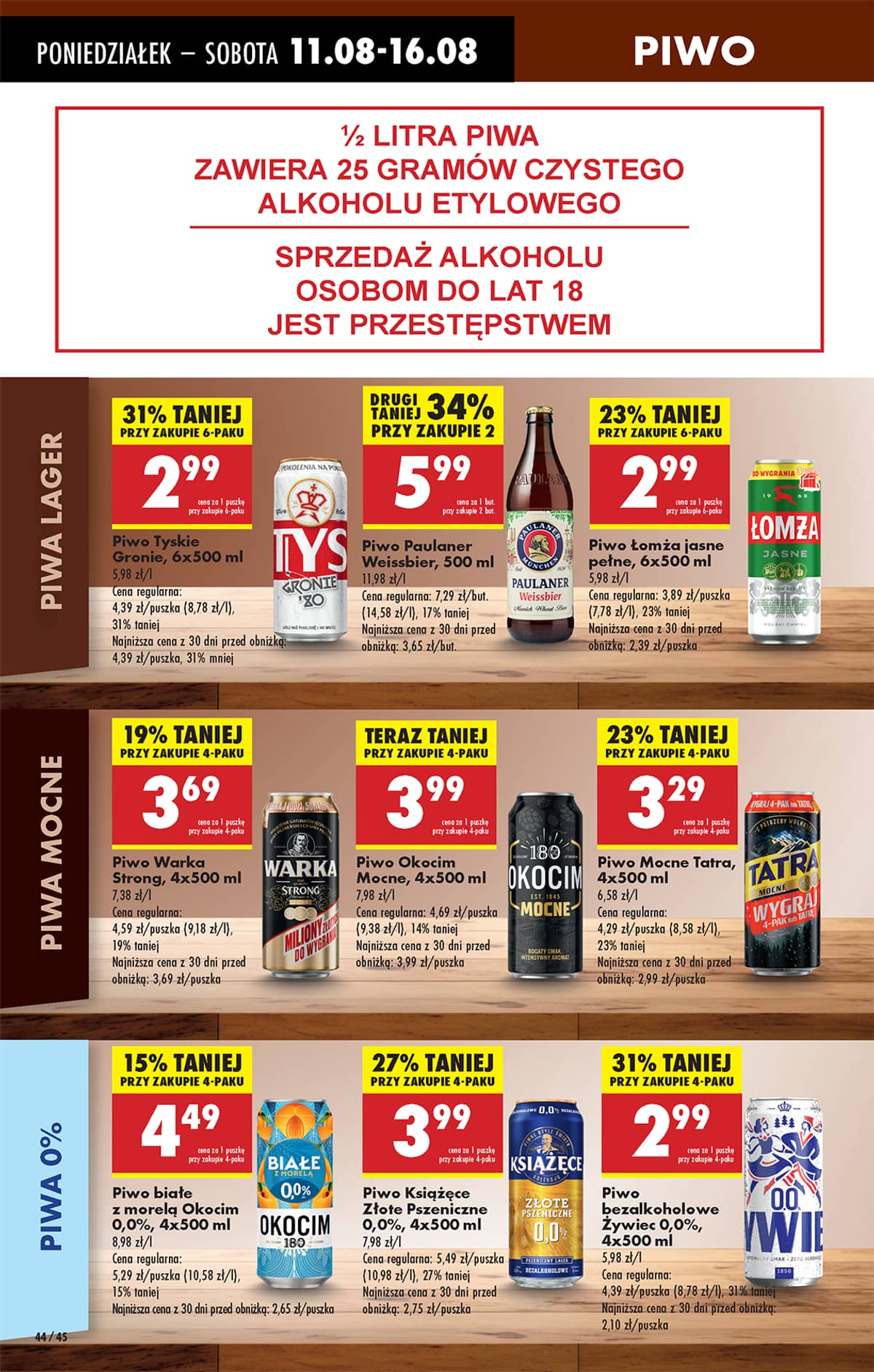 Biedronka - Biedronki niskie ceny P oferta od 11.08 58 puslapis