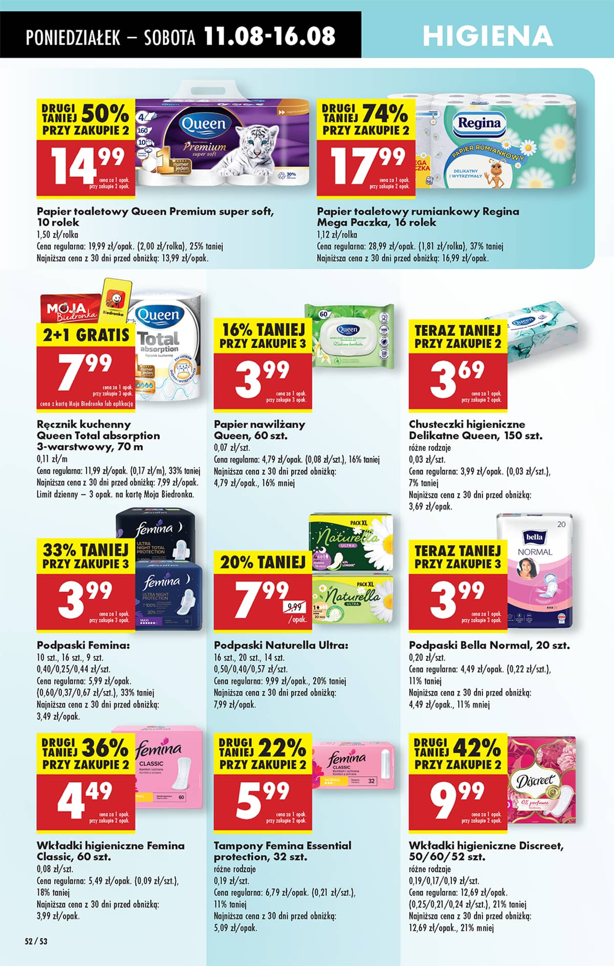 Biedronka - Biedronki niskie ceny P oferta od 11.08 66 puslapis