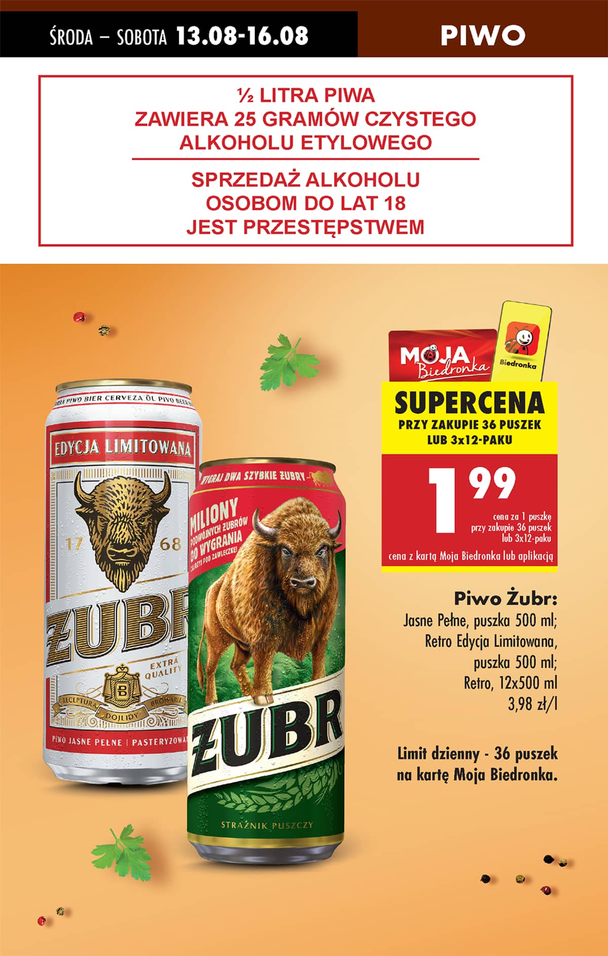 Biedronka - Biedronki niskie ceny P oferta od 14.08 17 puslapis