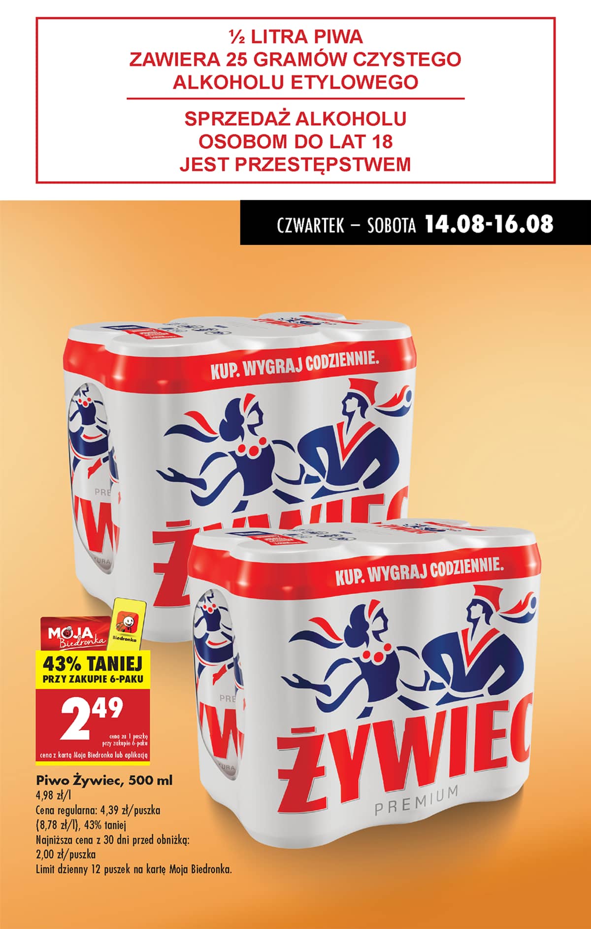 Biedronka - Biedronki niskie ceny P oferta od 14.08 19 puslapis