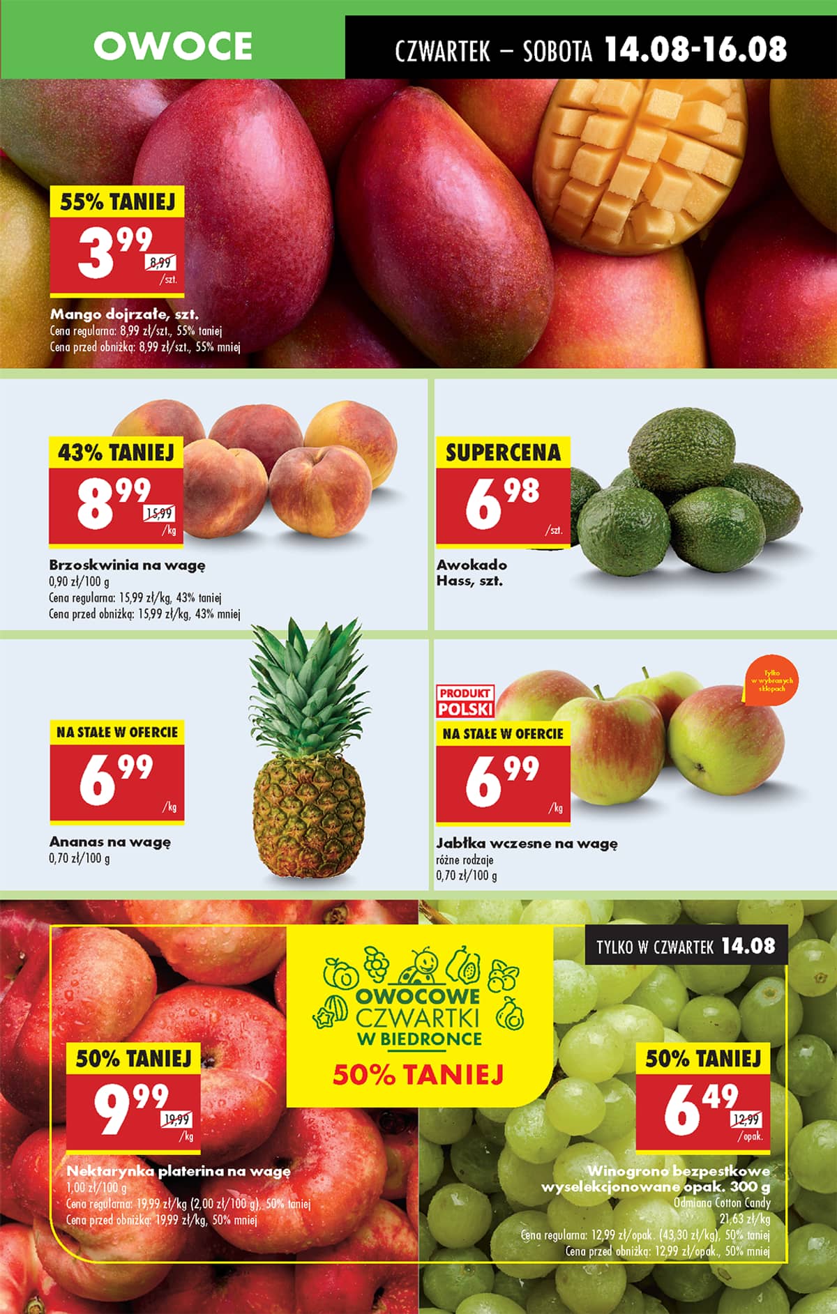 Biedronka - Biedronki niskie ceny P oferta od 14.08 33 puslapis
