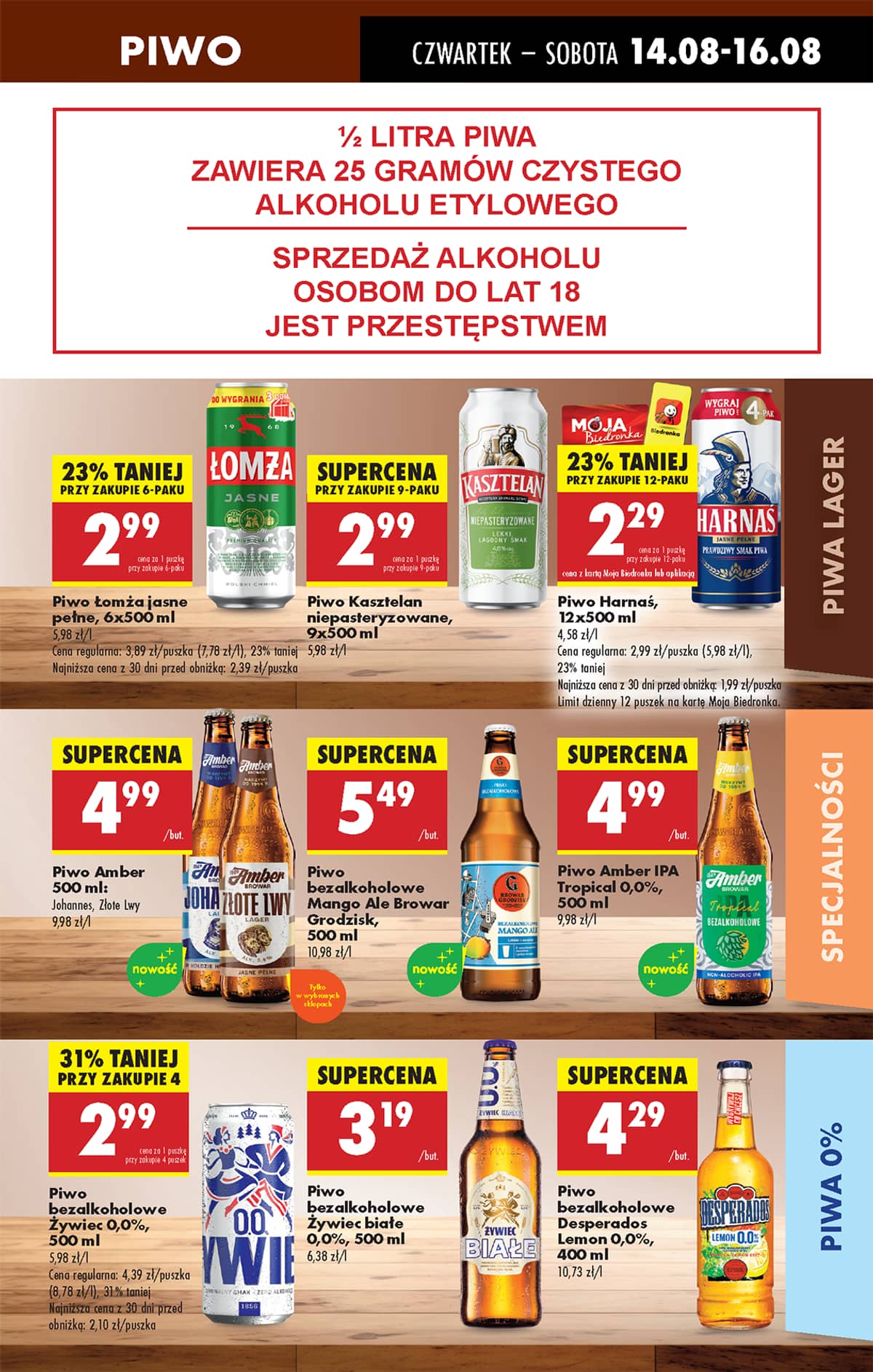 Biedronka - Biedronki niskie ceny P oferta od 14.08 65 puslapis