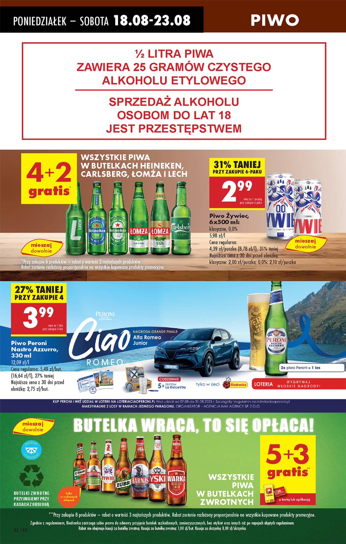 Biedronka - Biedronki niskie ceny P oferta od 18.08 50 puslapis