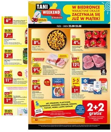 Biedronka - tani weekend 22-23.08 2025-08-22 – 2025-08-23