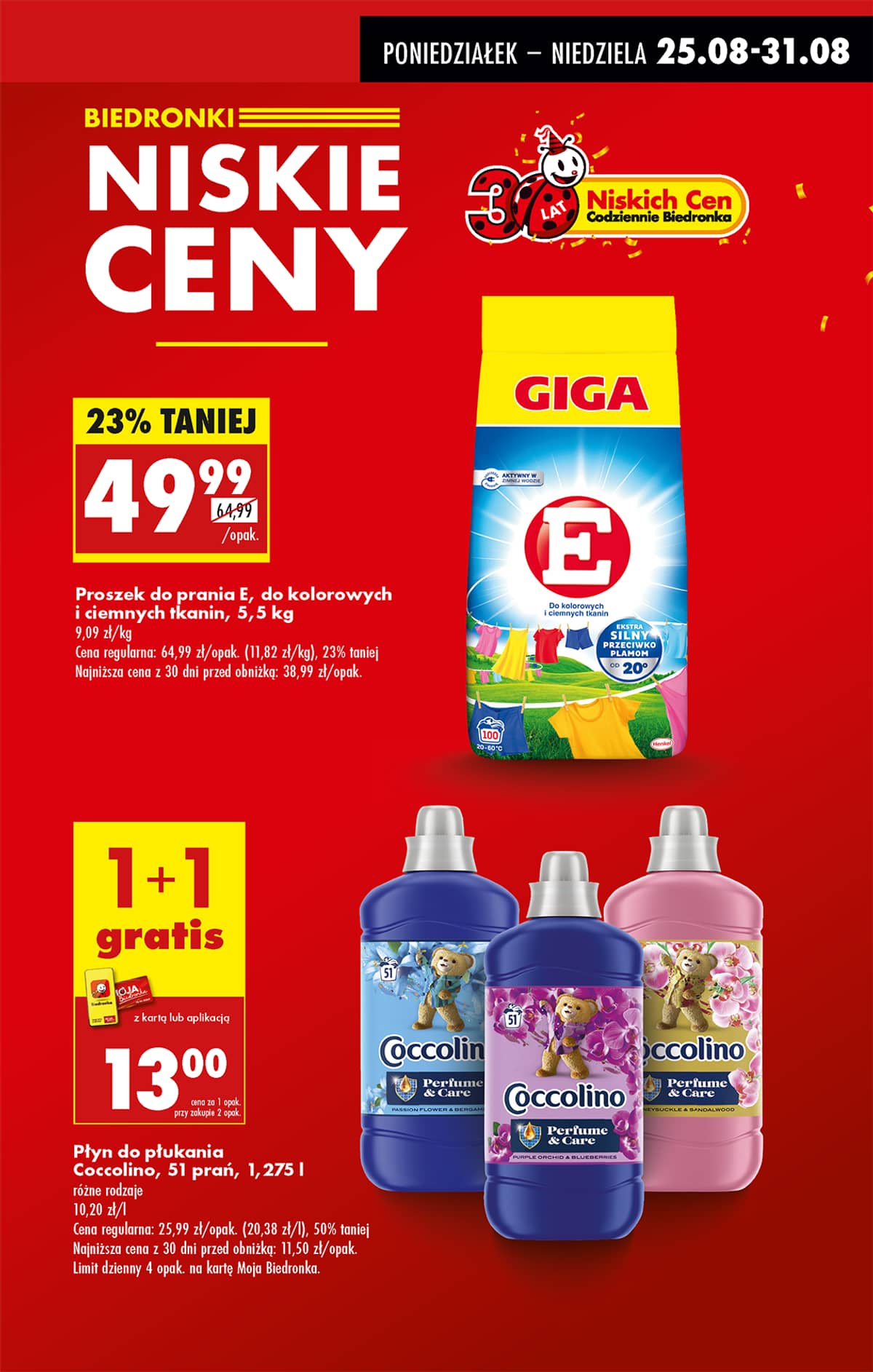 Biedronka - Biedronki niskie ceny P oferta od 25.08 19 puslapis